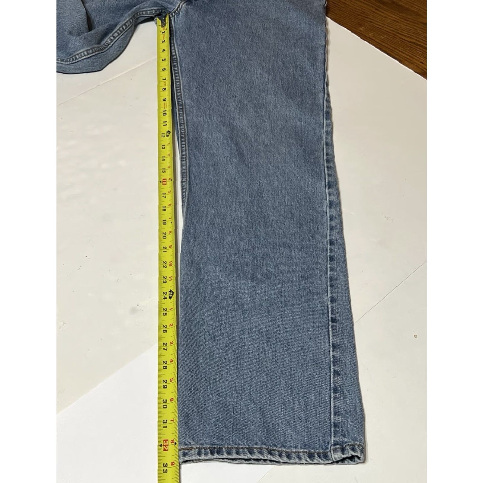 Levi's VINTAGE Levi's Jeans Mens 505 Straight Denim Blue 34x33 36x34 High Rise Grunge Y2K Mens Jeans Size US 34 / EU 50 - 5 Thumbnail
