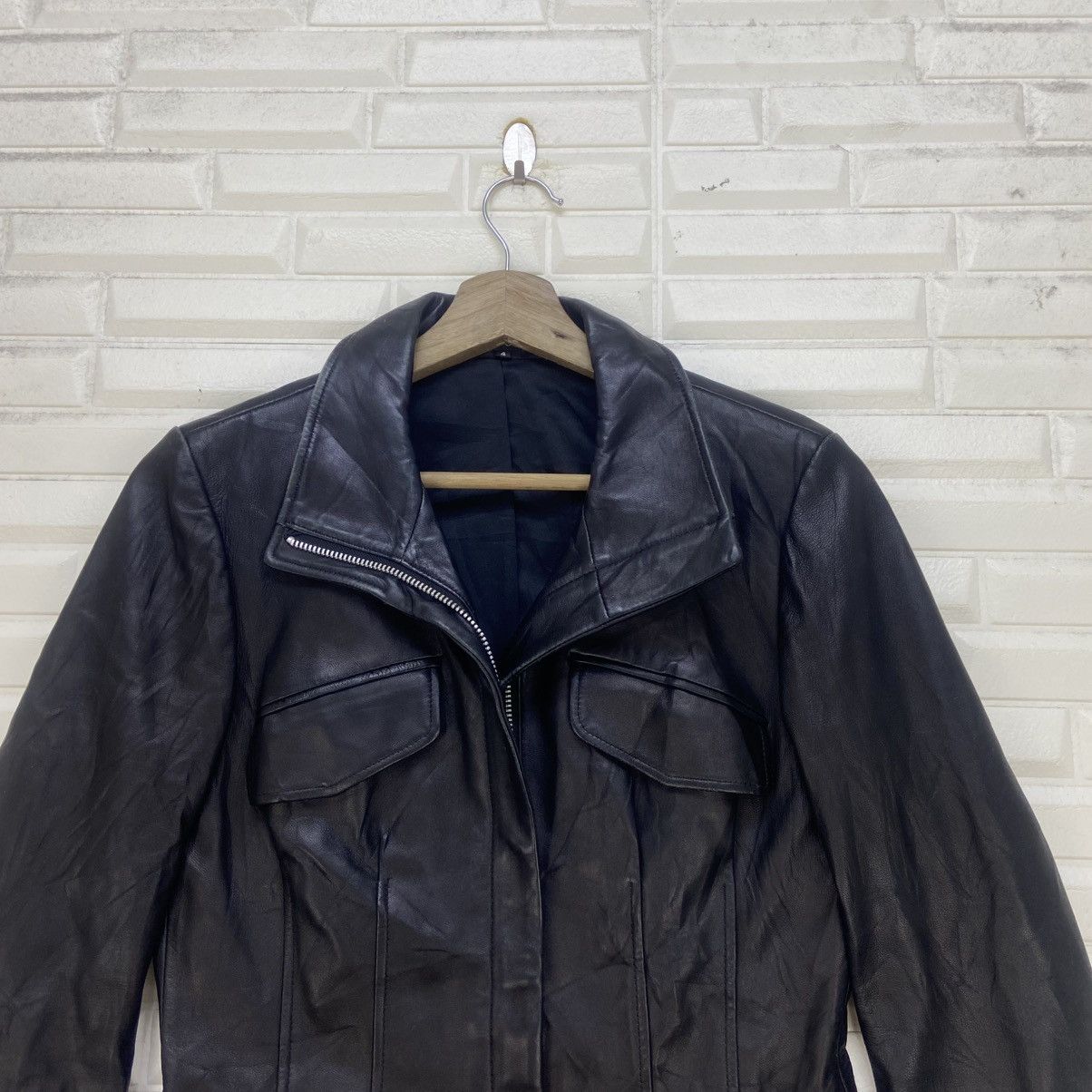 Theory Japanese Brand Theory Leather Jacket Size S / US 4 / IT 40 - 4 Thumbnail
