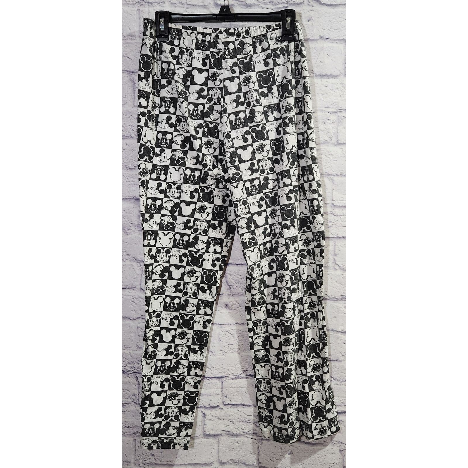 Other Disney Black White Mickey Mouse Sleep Pants 11 13 Juniors Size 30" / US 8 / IT 44 - 4 Thumbnail
