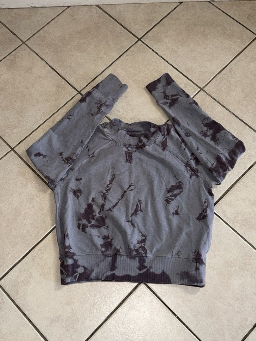Lululemon LULULEMON READY TO ROLL SWEATSHIRT TIE DYE GRAY/PURPLE Sz 6 Size M / US 6-8 / IT 42-44 - 5 Thumbnail