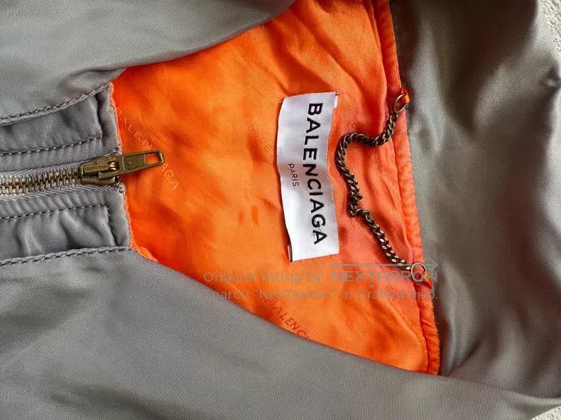 Balenciaga Balenciaga Large Collar Pilot Jacket Cotton Coat Size S / US 4 / IT 40 - 4 Thumbnail