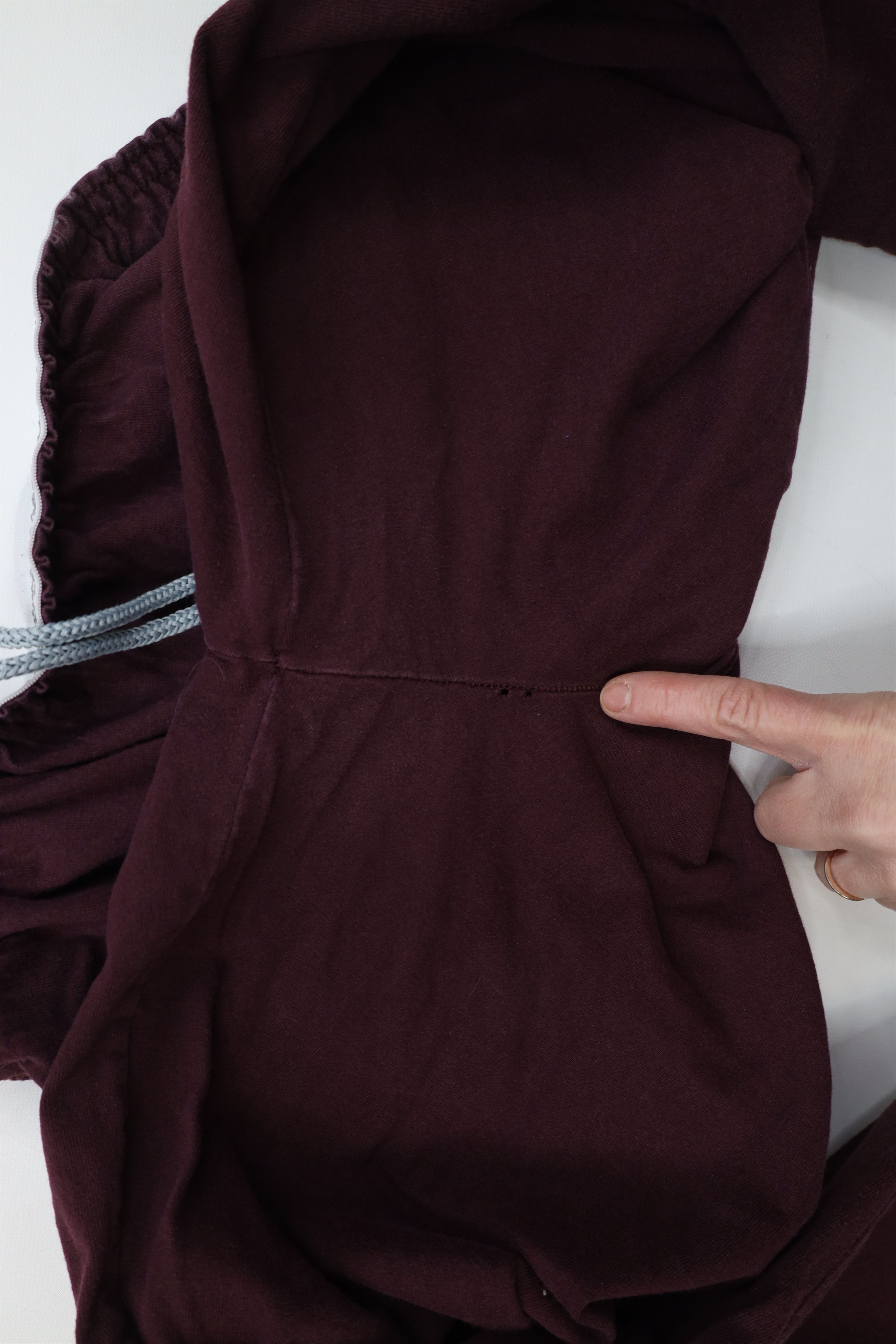 Champion × Vintage Vintage Champion Lightweight Sweatpants Maroon Cotton Size US 32 / EU 48 - 9 Thumbnail