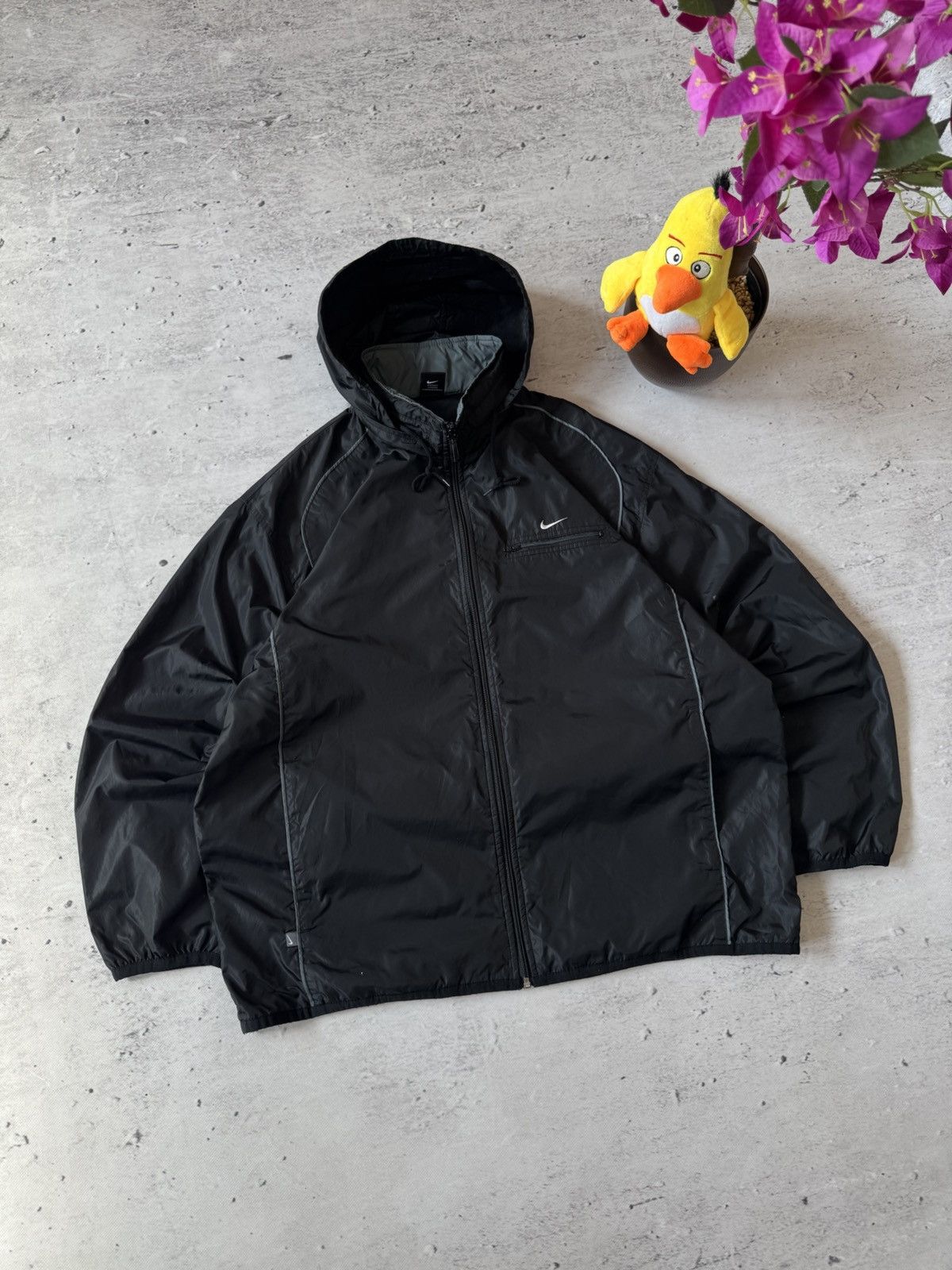 Nike × Vintage NIKE VINTAGE BASIC LOGO OVERSIZE BAGGY LIGHT JACKET Size US XL / EU 56 / 4 - 1 Thumbnail