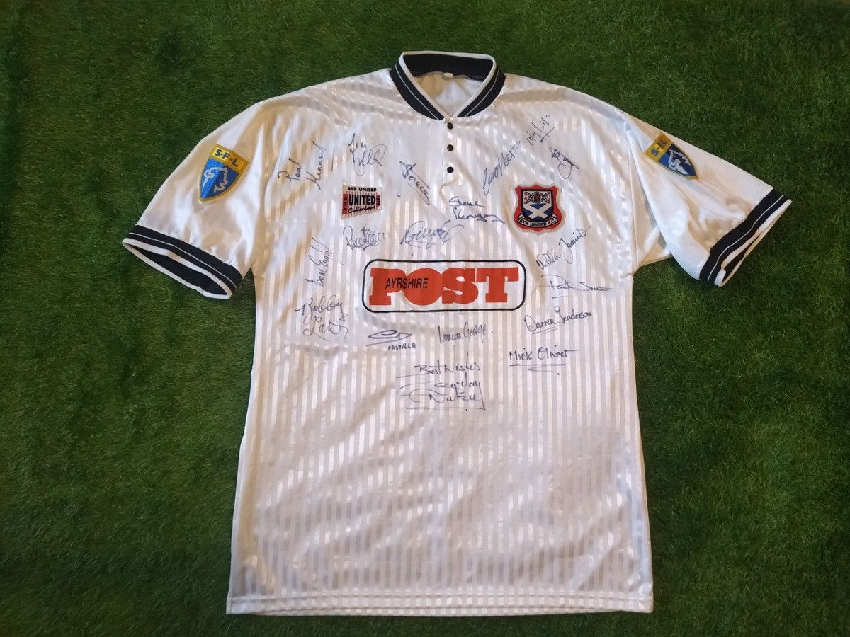 Other Ayr United FC 1996/1997 match worn signed shirt # 17 Size US XL / EU 56 / 4 - 1 Thumbnail