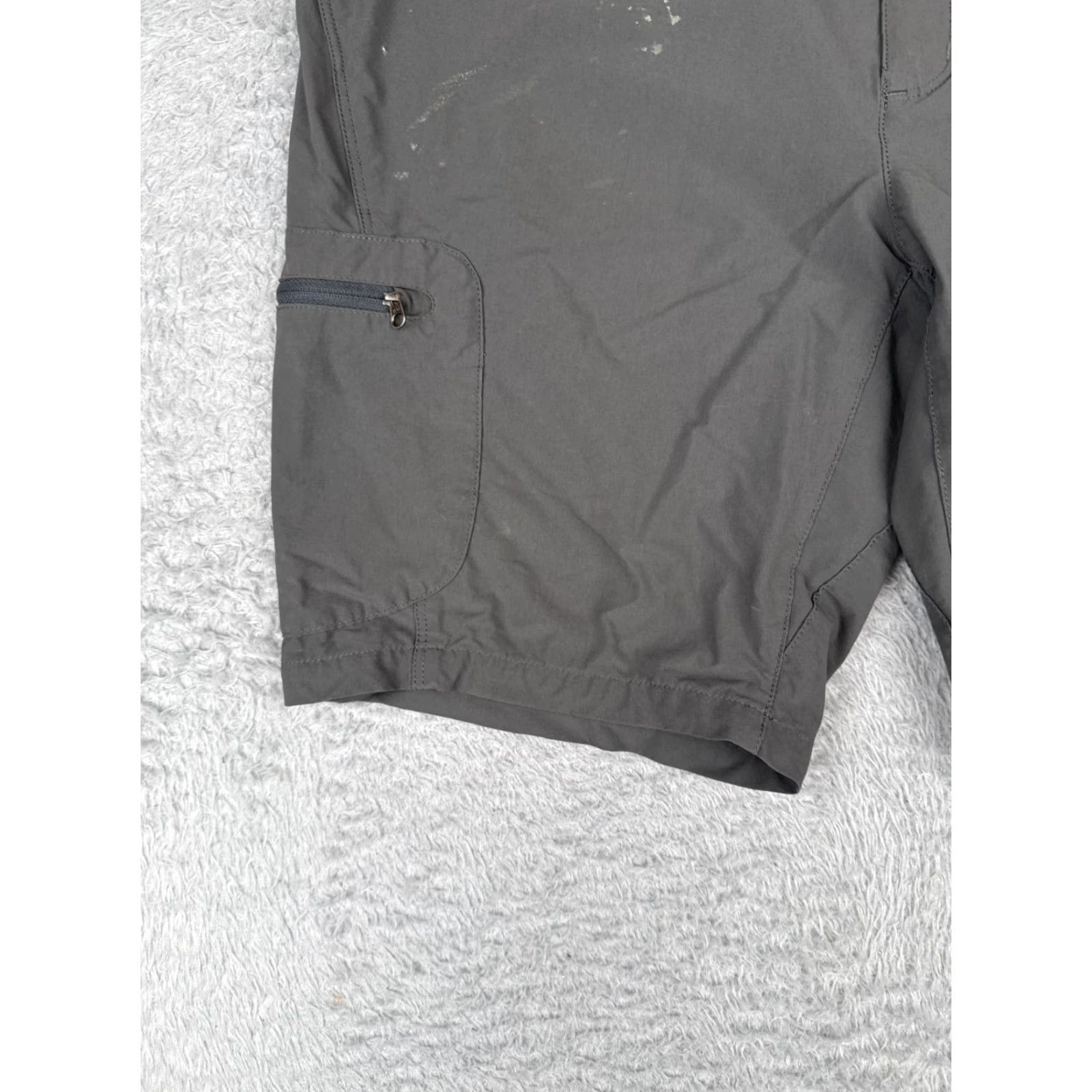 Patagonia Patagonia Shorts Womens 12 Gray Rock Guide Shorts Nylon Blend Cargo Hike 34x9 Size 34" / US 12 / IT 48 - 3 Thumbnail