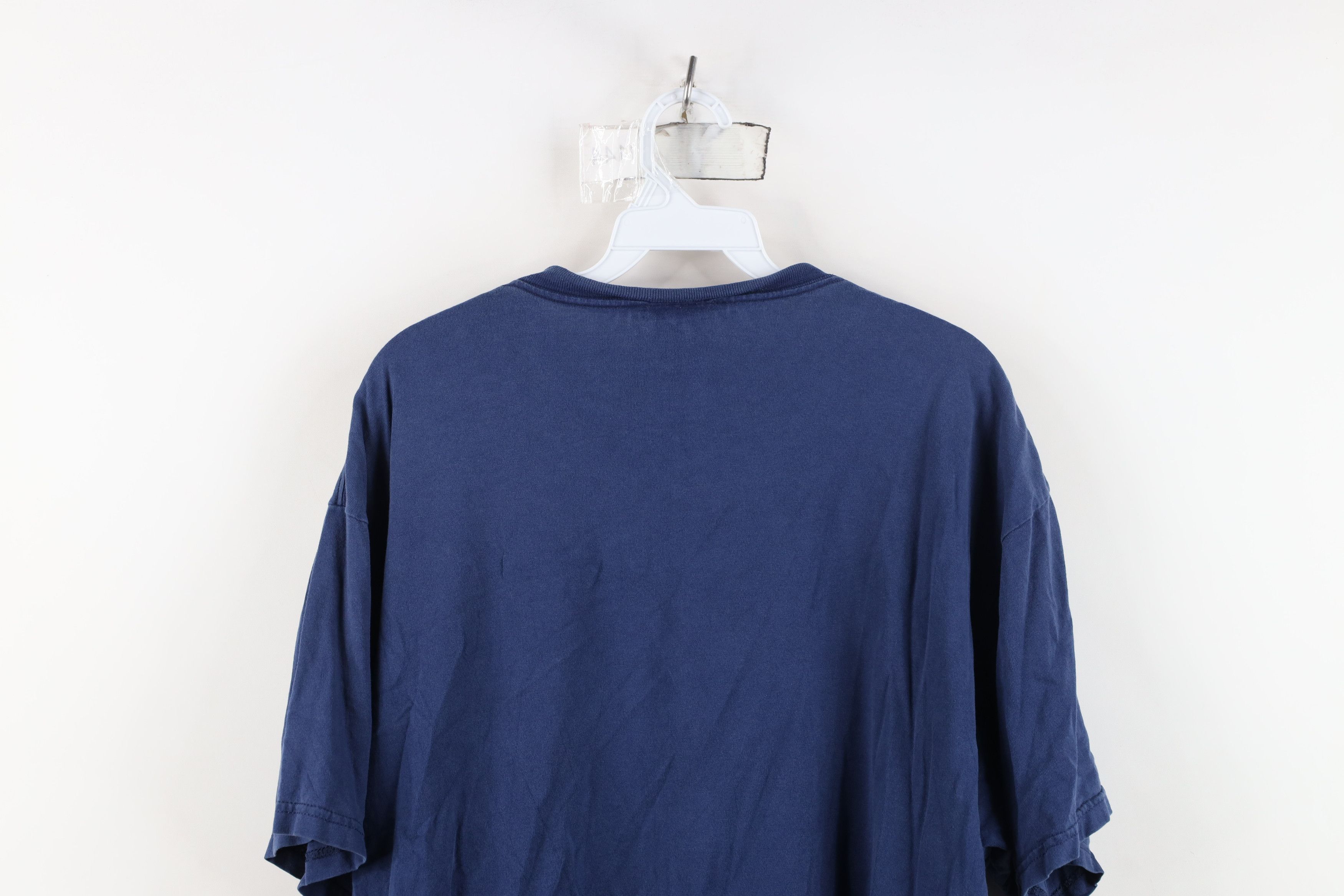 Nike Vintage 90s Nike Travis Scott Mini Swoosh T-Shirt Blue USA Size US L / EU 52-54 / 3 - 14 Thumbnail
