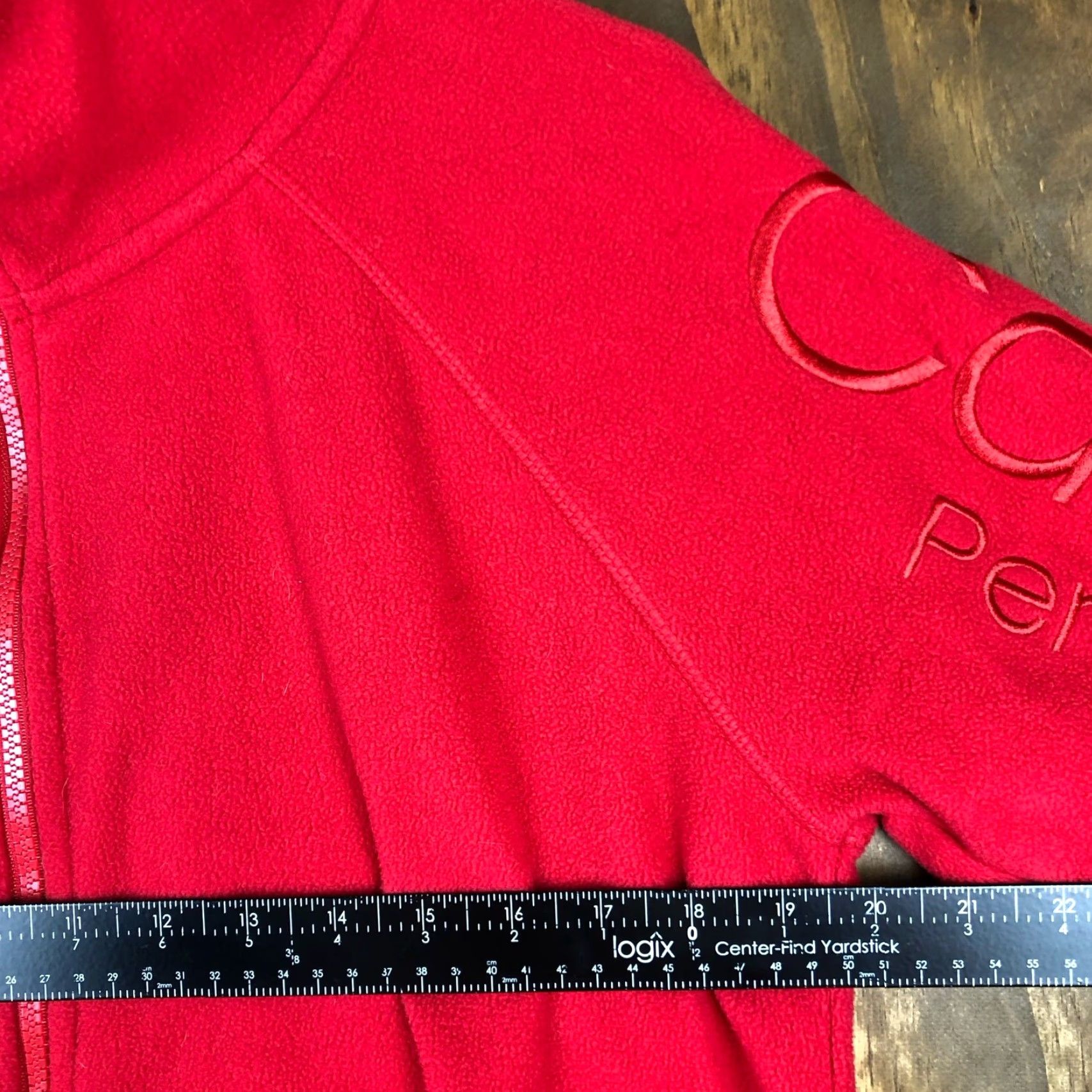 Calvin Klein Calvin Klein Womens Full Zip Performance Fleece Sweater Red Large Jacket Casual Athleisure Size L / US 10 / IT 46 - 7 Thumbnail
