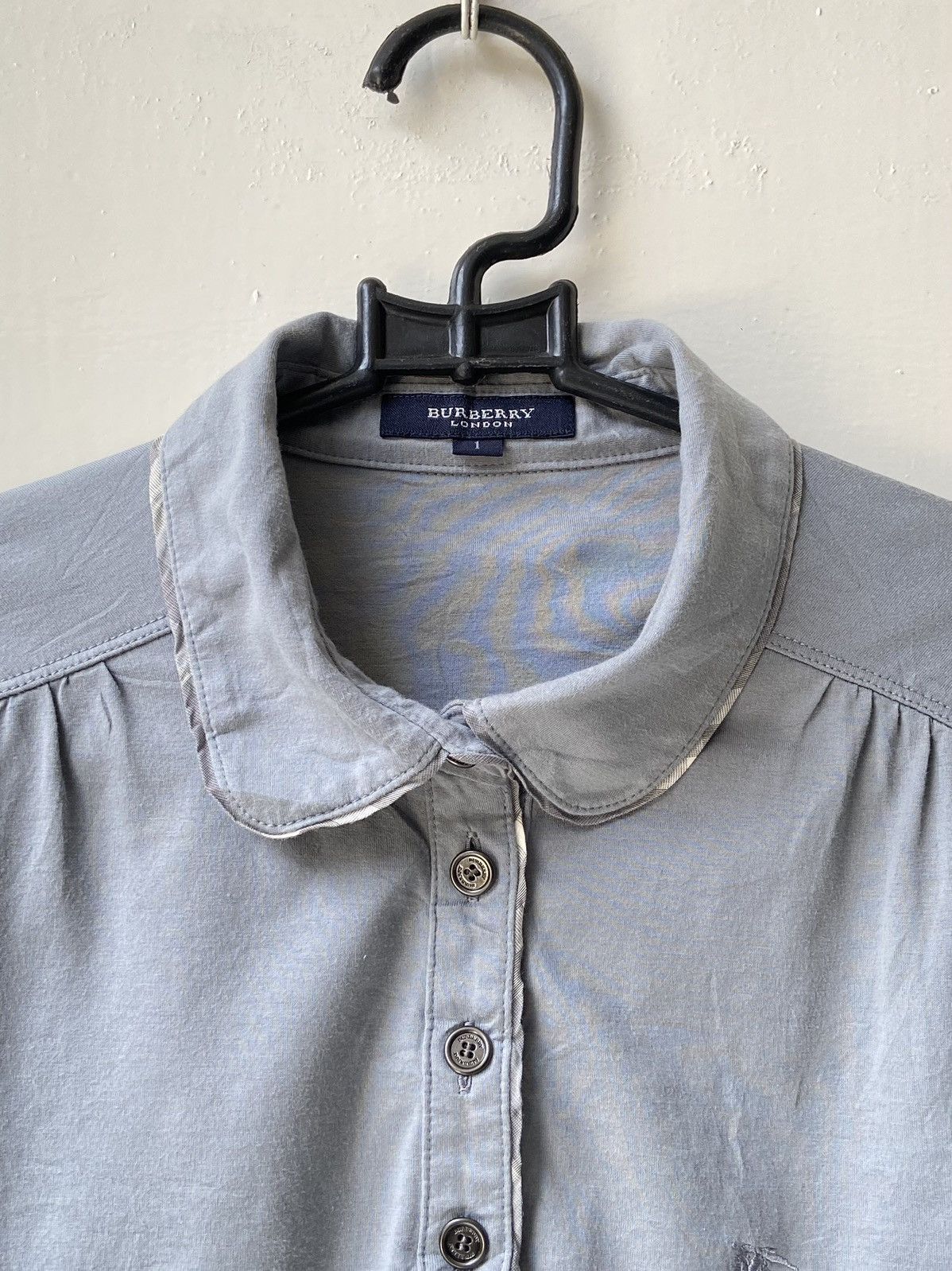 Burberry BURBERRY Grey T-Shirt Size US XS / EU 42 / 0 - 12 Thumbnail