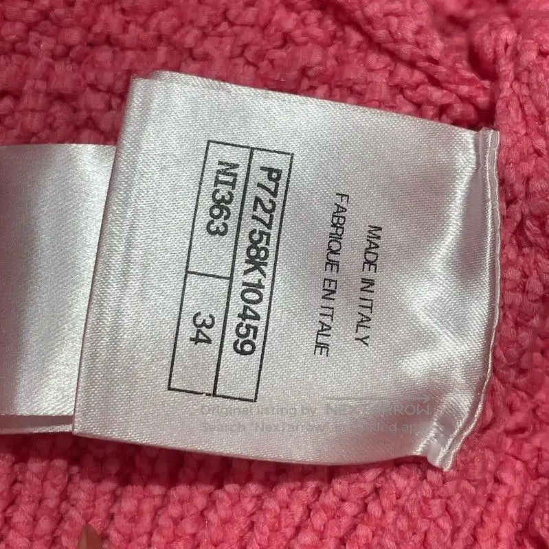 Chanel Chanel Pink Cotton Blend Cropped Sweater . Size XS / US 0-2 / IT 36-38 - 5 Thumbnail