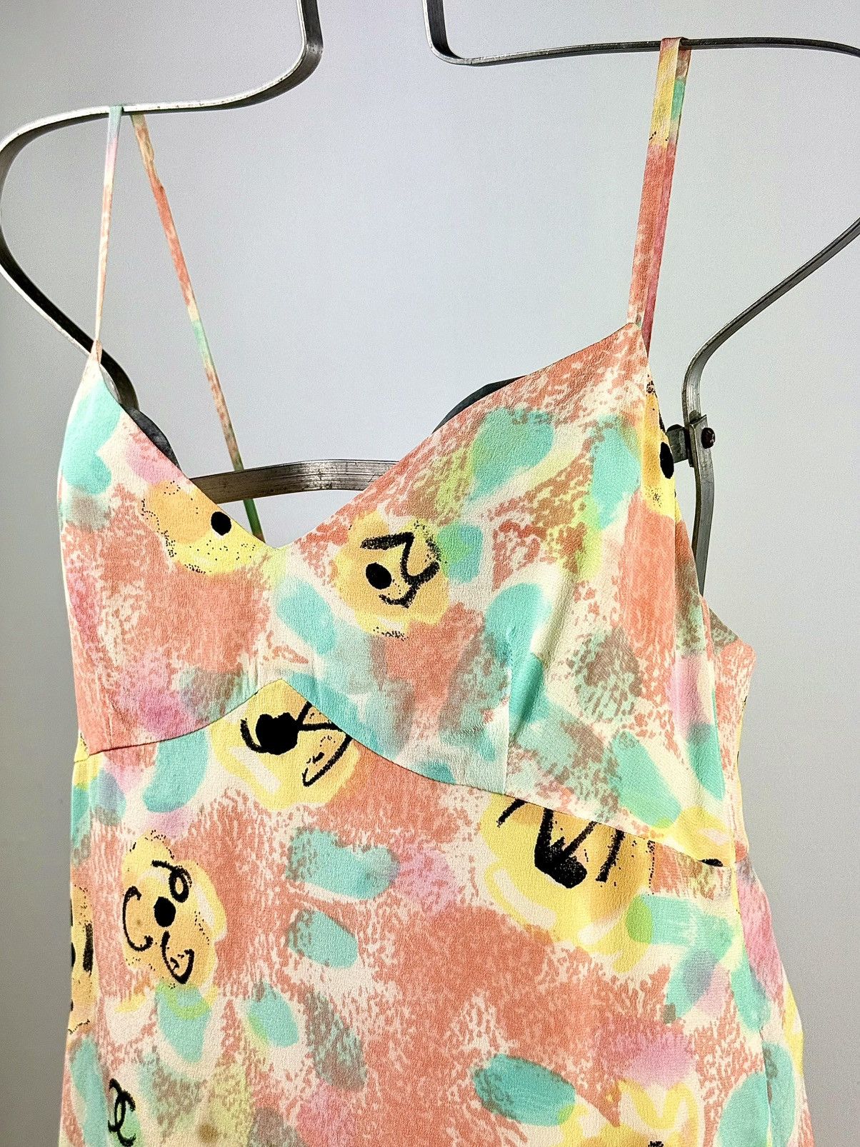 Chanel Chanel - Karl Lagerfeld - SS/97 - Floral - Silk - Slip Dress Size S / US 4 / IT 40 - 4 Thumbnail