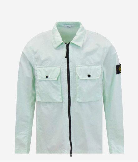 image of Stone Island Overshirt 113Wn in Light Green, Men's (Size XL)