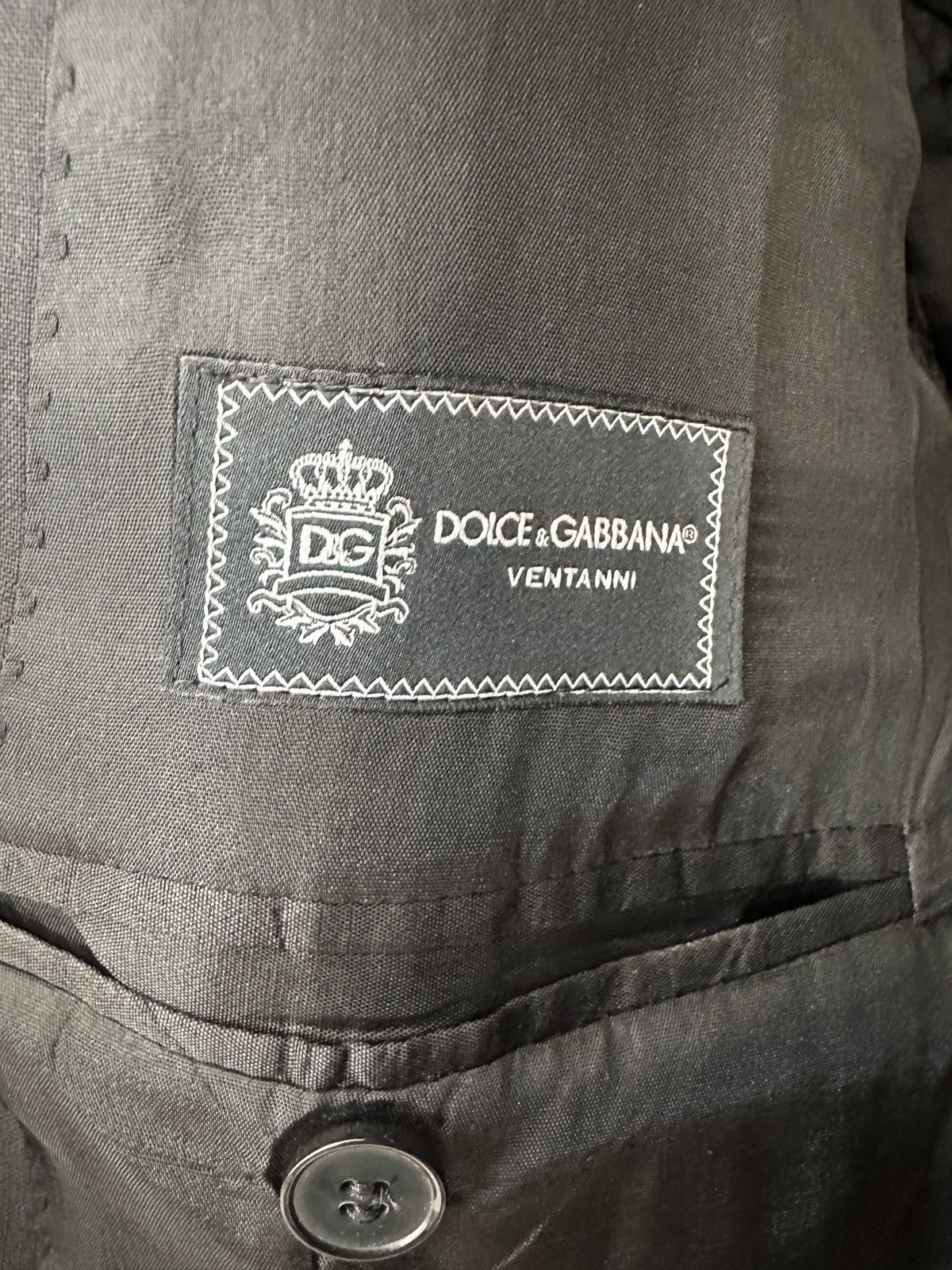 Dolce & Gabbana Black Wool Suit Size 38R - 2 Thumbnail