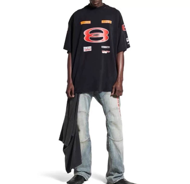 Balenciaga Balenciaga Black Logo Printed Cotton Short Sleeve T-Shirt Size US S / EU 44-46 / 1 - 6 Thumbnail