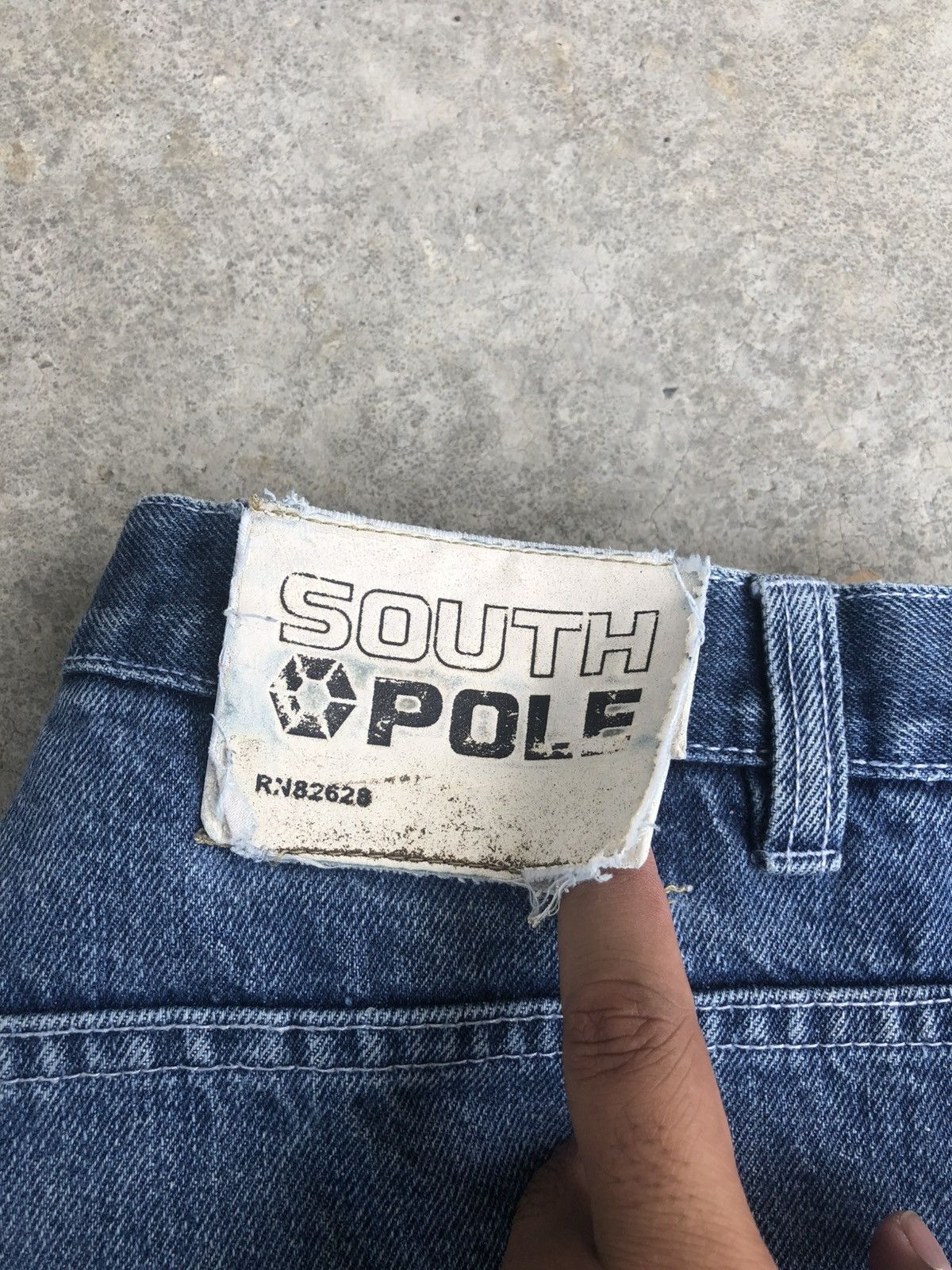 Southpole Vintage Southpole Baggy Carpenter Embroidered Jeans Size US 35 - 18 Thumbnail