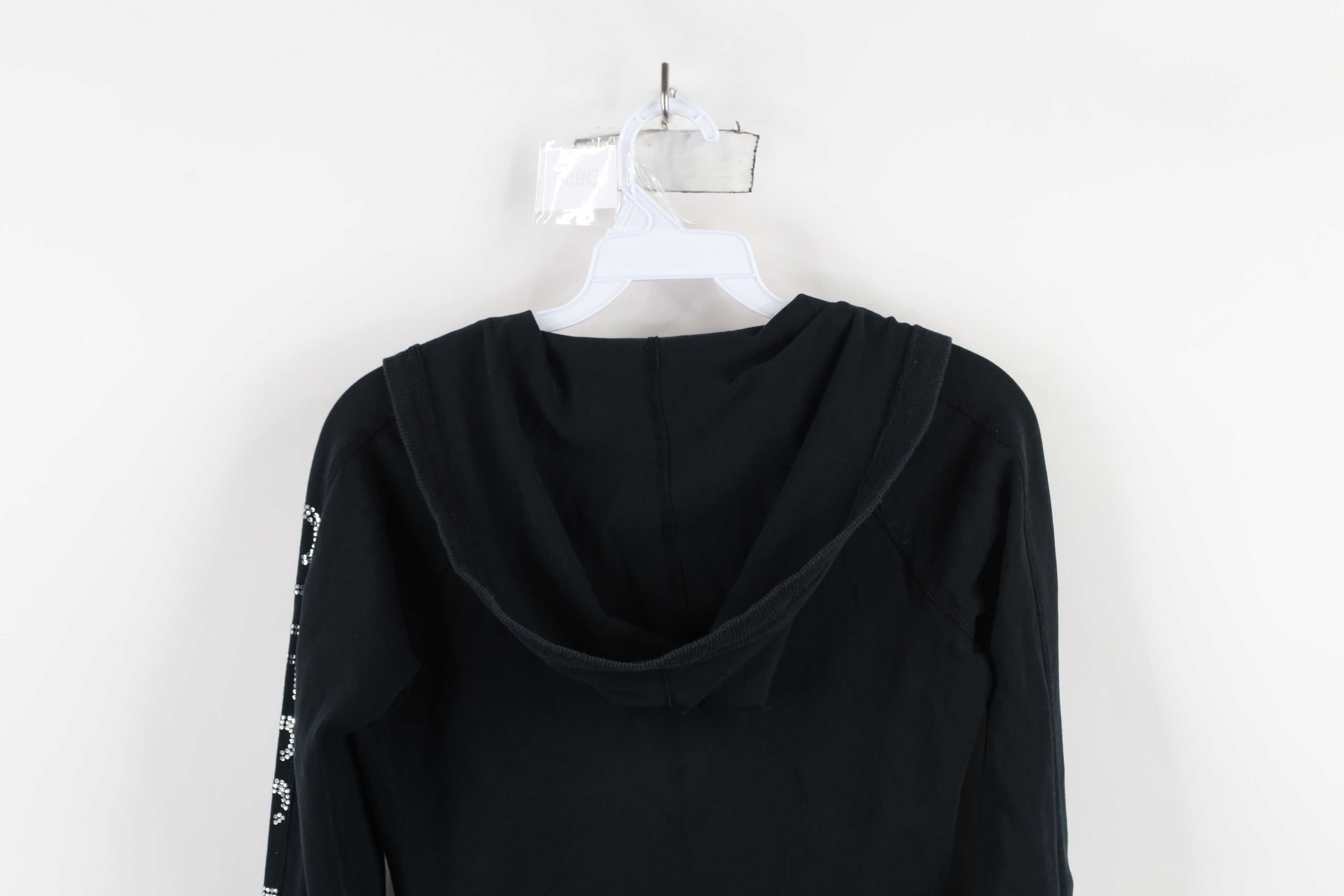 Guess × Vintage Vintage 90s Y2K Guess Cropped Babydoll Sequin Hoodie Size M / US 6-8 / IT 42-44 - 13 Thumbnail