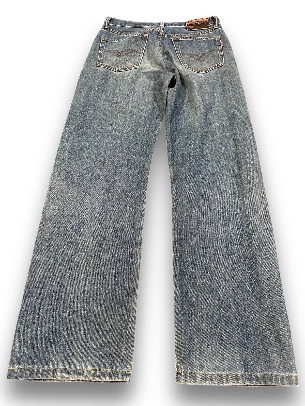 Blue Blue Japan × Vintage × Yasuyuki Ishii Vintage Blue Way Faded Distressed Denim Size US 29 - 8 Thumbnail