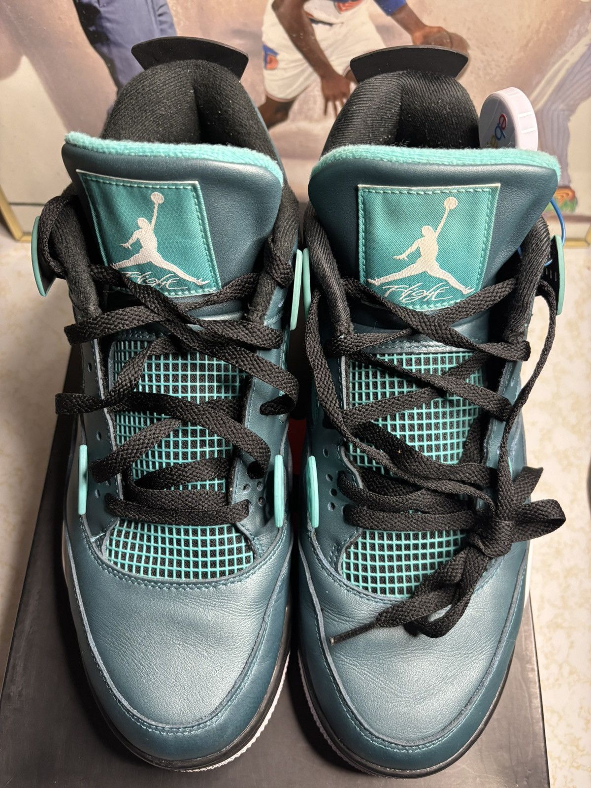 Jordan Brand Jordan Retro 4 ‘teal’ Size US 12 / EU 45 - 2 Thumbnail