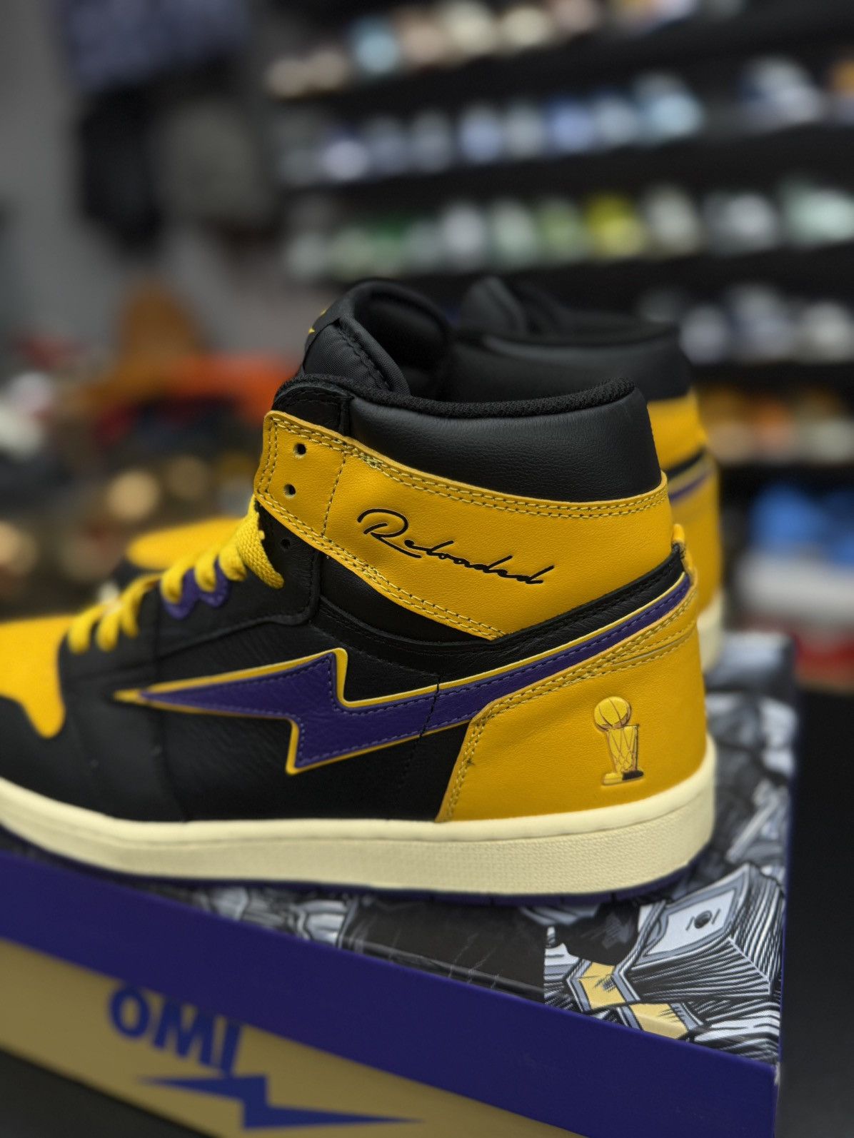 Designer OMI In Hellcat Sneakers Kobe Lakers Colors Size 13US Size US 13 / EU 46 - 7 Thumbnail