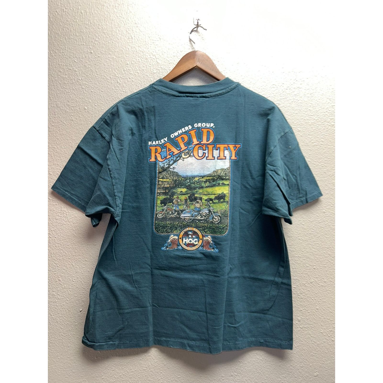Harley Davidson Vintage Harley Davidson Rapid City Shirt South Dakota Tee 90 Size US XL / EU 56 / 4 - 5 Thumbnail