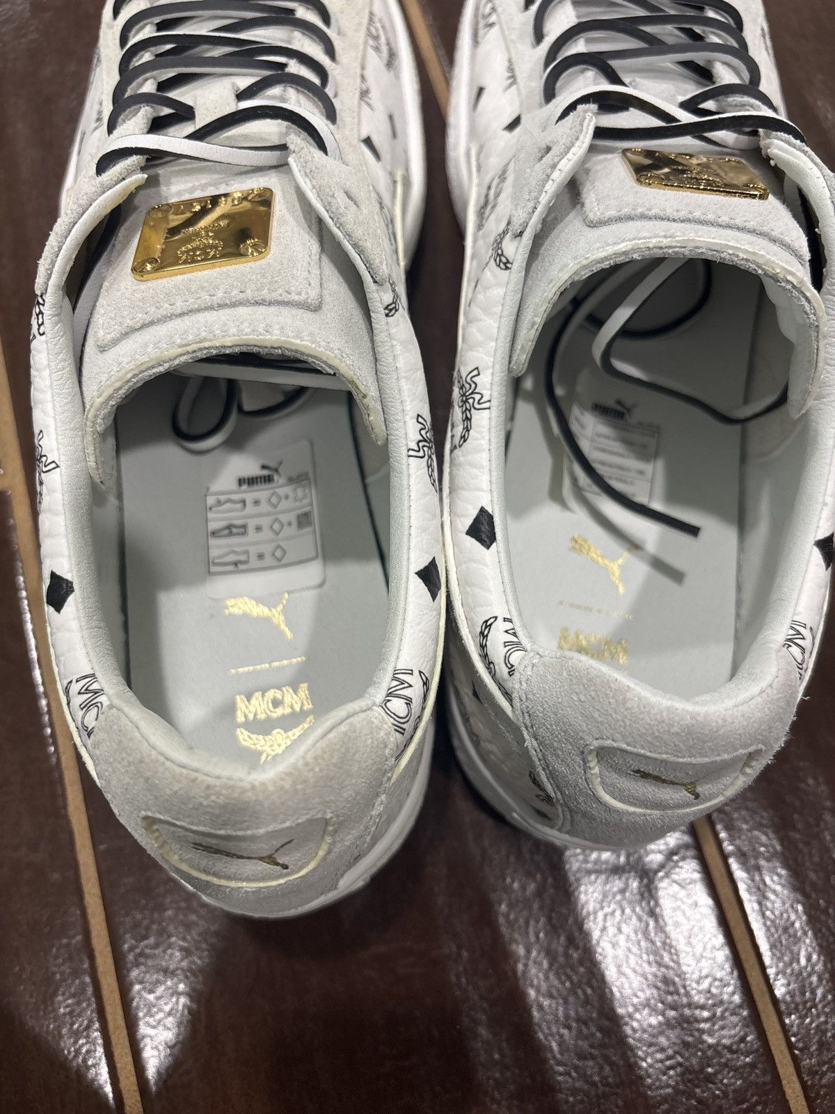 MCM × Puma LIGHTLY WORN MCM x Puma Suede Classic White Size 10.5 Size US 10.5 / EU 43-44 - 7 Thumbnail