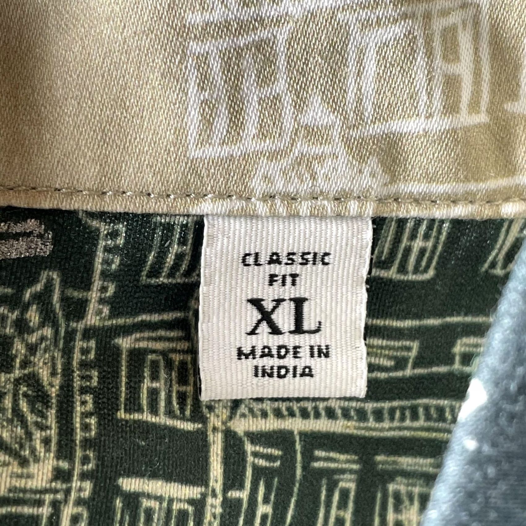 Robert Graham Robert Graham Shirt Mens XL Green Classic Fit Long Sleeve Button Up Flip Cuff Size US XL / EU 56 / 4 - 3 Thumbnail