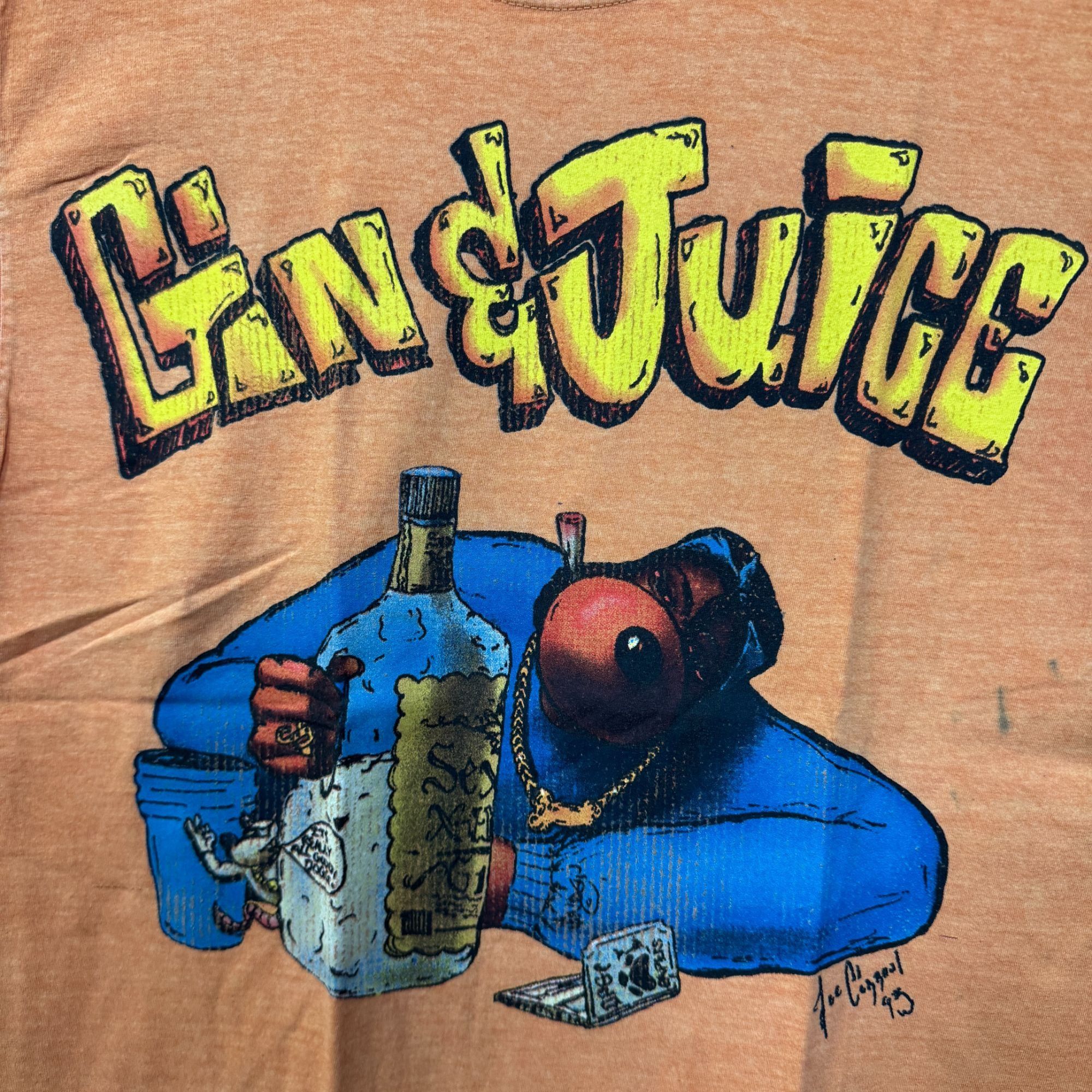 Death Row Records Snoop Doggy Dogg Gin & Juice Album Cover Art Hip Hop Tee M Size US M / EU 48-50 / 2 - 2 Thumbnail