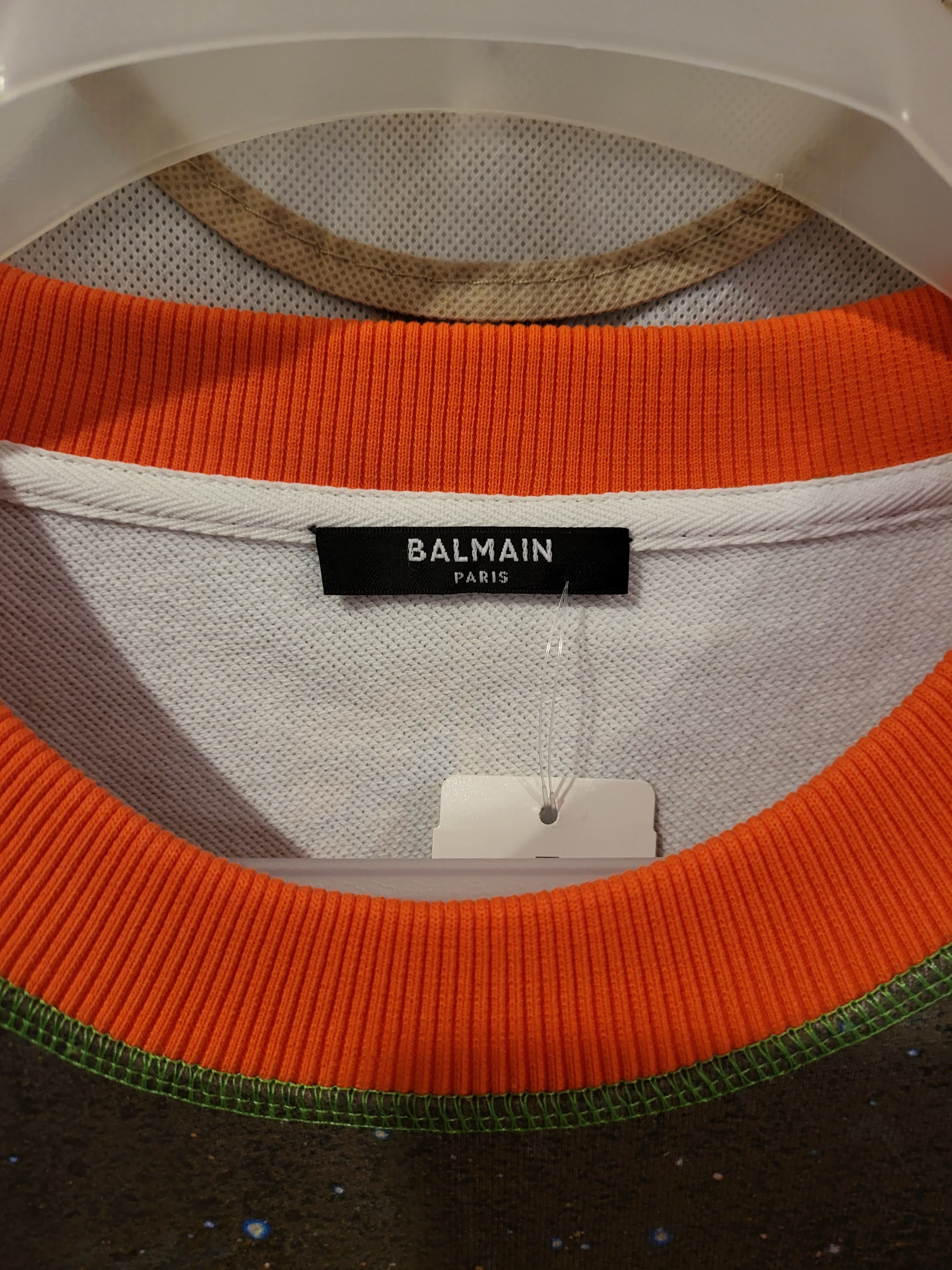 Balmain Cotton Oversized Sweatshirt With Logo Size US M / EU 48-50 / 2 - 6 Thumbnail