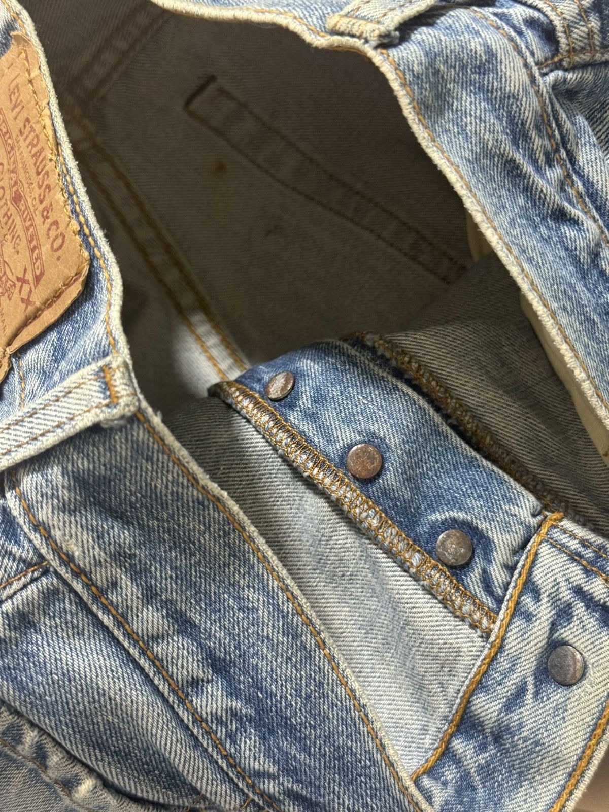 Levi's Vintage 90s Levi's 501 Redline Selvedge Made in USA Size US 28 / EU 44 - 12 Thumbnail