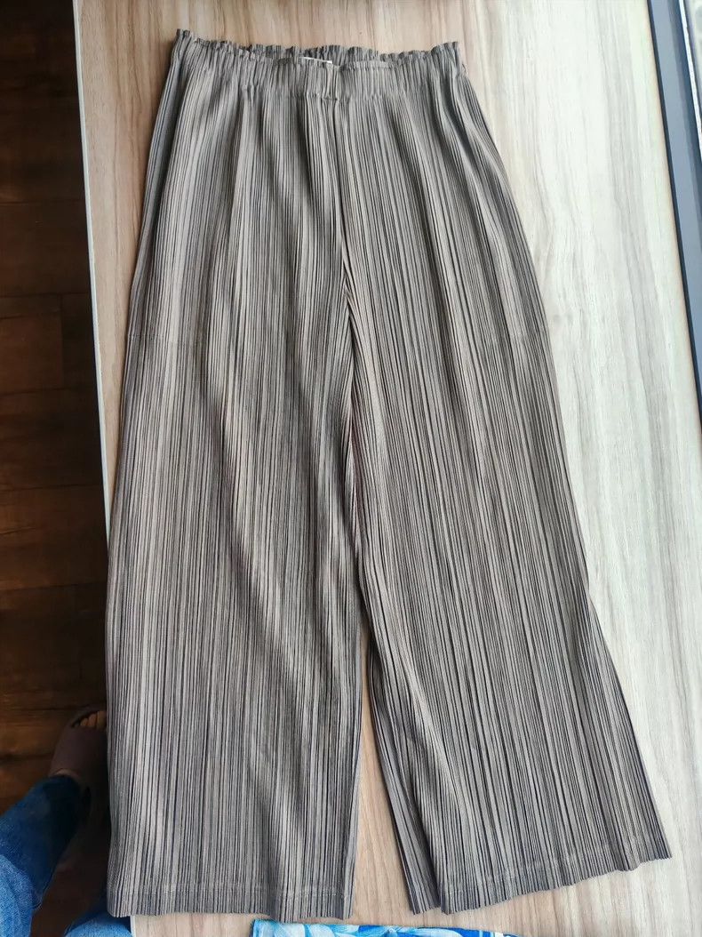 Issey Miyake issey miyake Grey straight-leg trousers Size US 27 - 1 Thumbnail