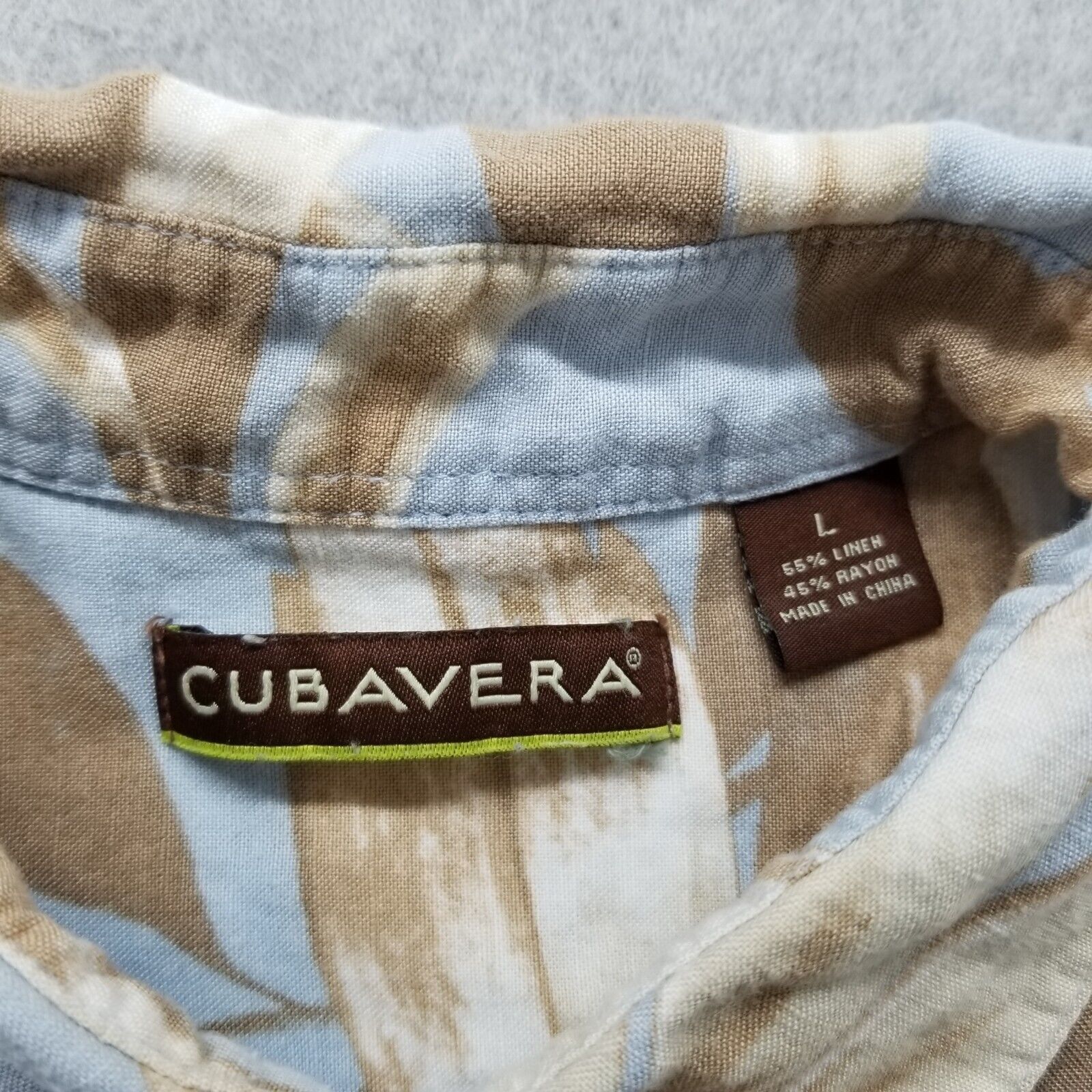 Cubavera Cubavera Shirt Men Large Hawaiian Floral Button Up Size US L / EU 52-54 / 3 - 4 Thumbnail