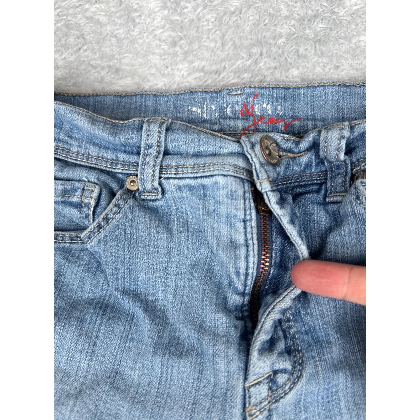 Vintage Style&co. Jeans Women Flared Jeans 6 Light Blue Denim Mid Rise 25x29 Blue, 5-Pocket, 29 Inseam, Regular, Cotton, Size 6, Jeans, Women, Style&Co. Size 28" / US 6 / IT 42 - 5 Thumbnail