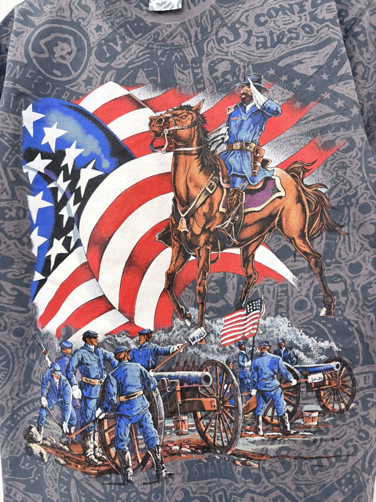 Vintage 00’s Gettysburg Museum All Over Civil War Vintage Tee Shirt Size US M / EU 48-50 / 2 - 3 Thumbnail