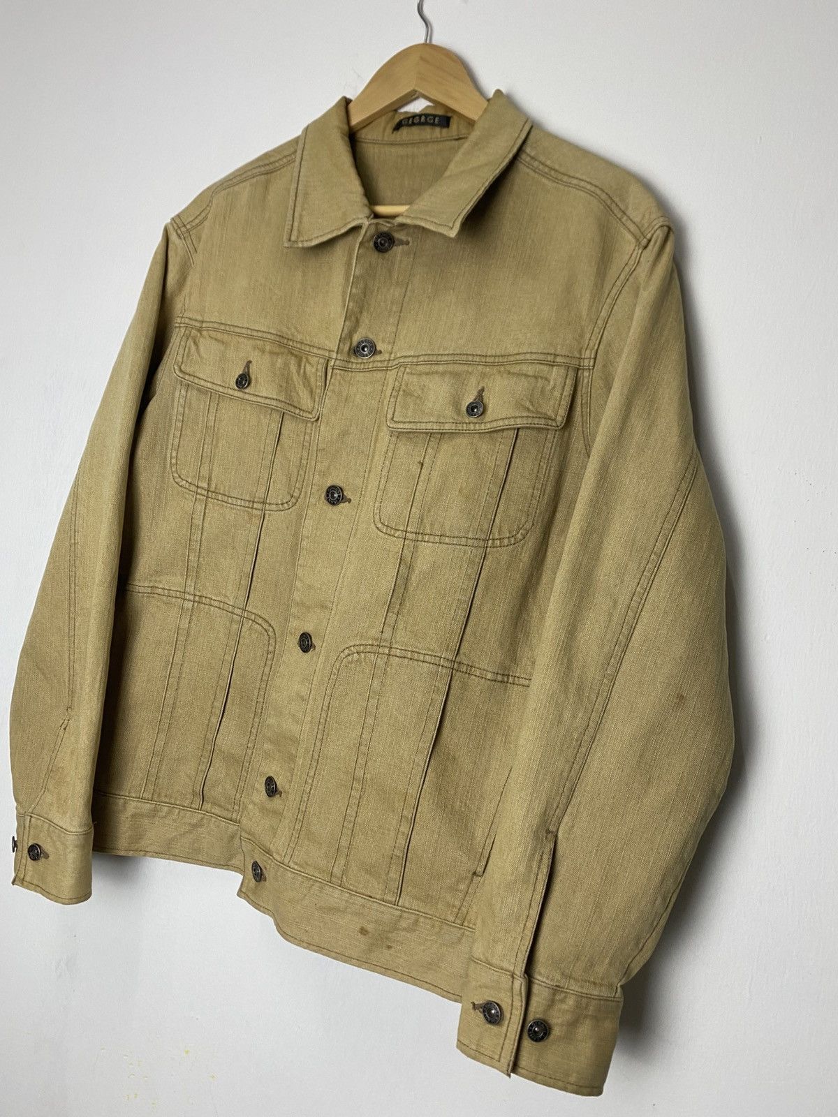 George George Denim Jacket Cream Iconic Size US L / EU 52-54 / 3 - 2 Thumbnail