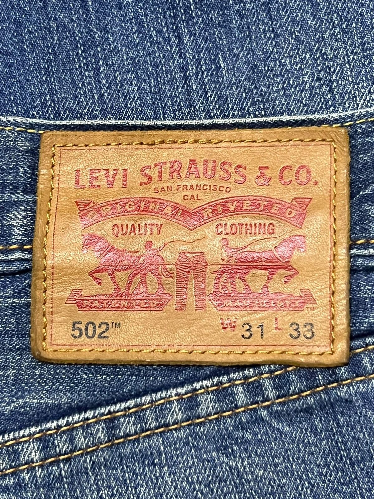 Levi's Vintage Levi’s 502 - Faded Whisker Wash, Distressed Denim Size US 32 / EU 48 - 13 Thumbnail