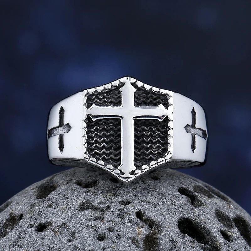 Jewelry Cross Shaped Ring Size ONE SIZE - 5 Thumbnail