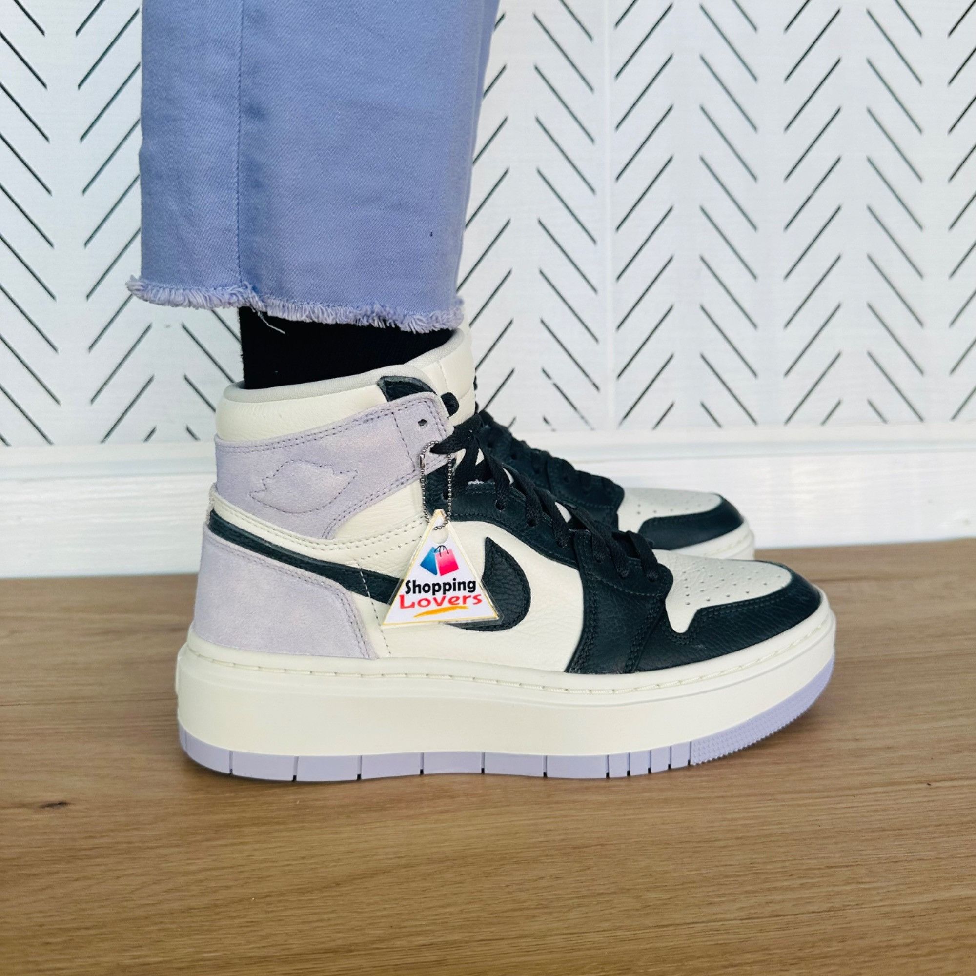 Nike ❤️Rare Air Jordan 1 Elevate Titanium 8.5 Womens Shoes Sneake Size US 8.5 / IT 38.5 - 10 Thumbnail