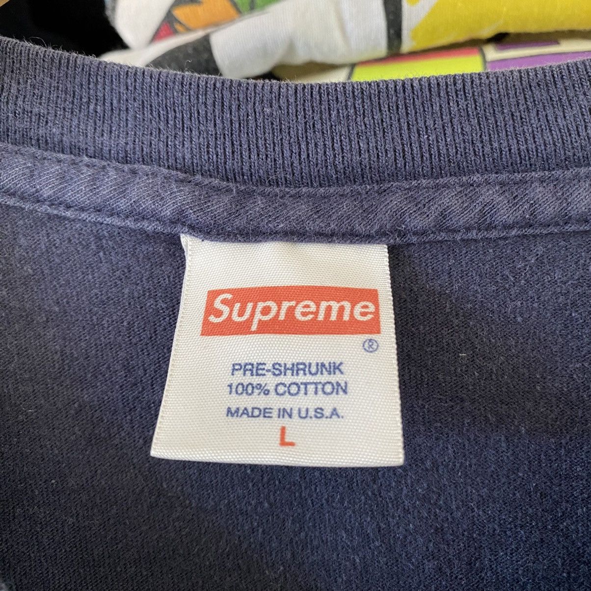Supreme Supreme I Hate This Sh*t! T-Shirt Navy Blue 2013 Size US L / EU 52-54 / 3 - 3 Thumbnail