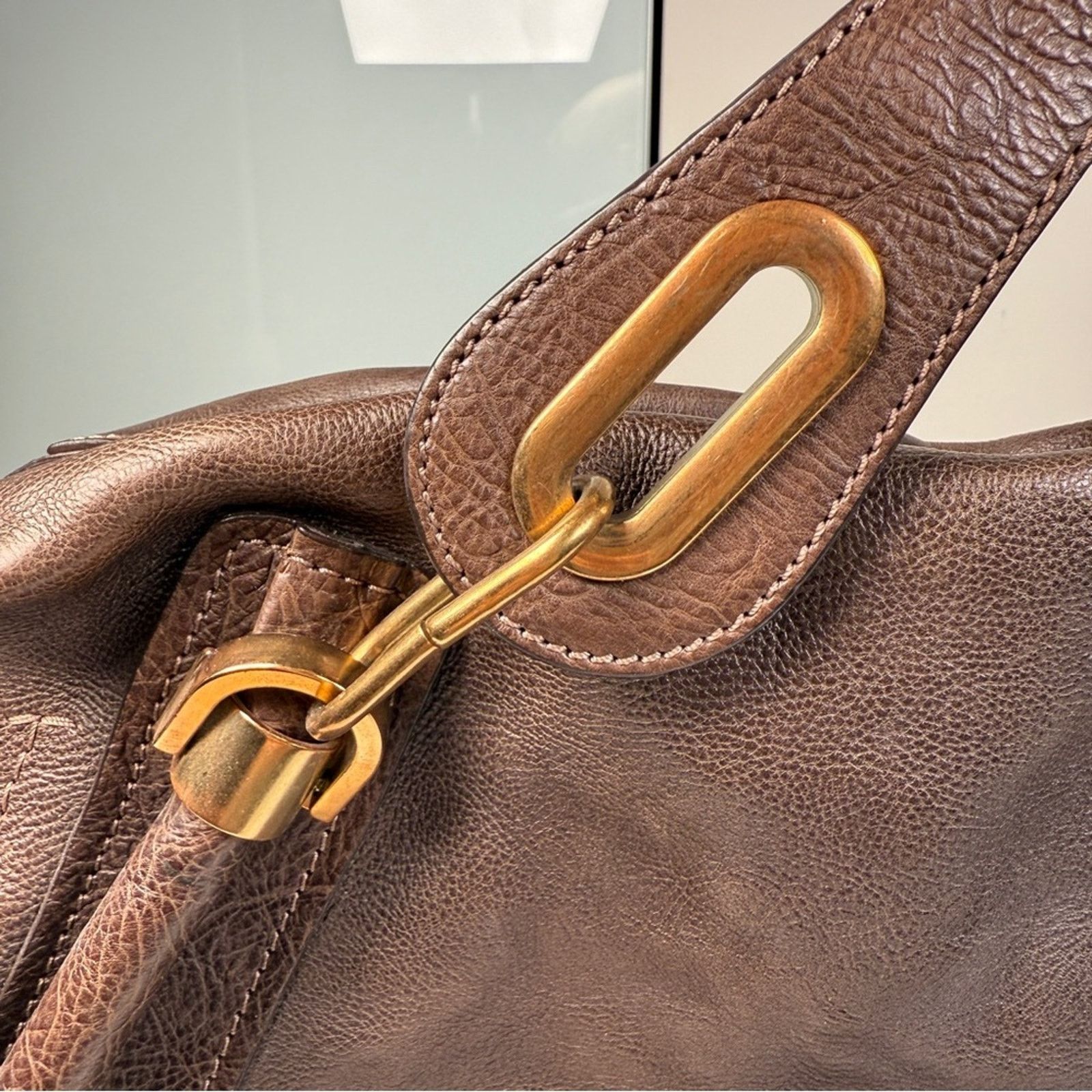 Chloe Chloé Paraty Brown Leather Tote Size ONE SIZE - 8 Thumbnail