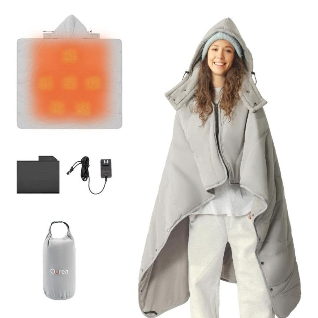 Other Zonli Ourea Heated Blanket w/ Hood 10000mAh 6 Heating Zones Size US L / EU 52-54 / 3 - 1 Thumbnail
