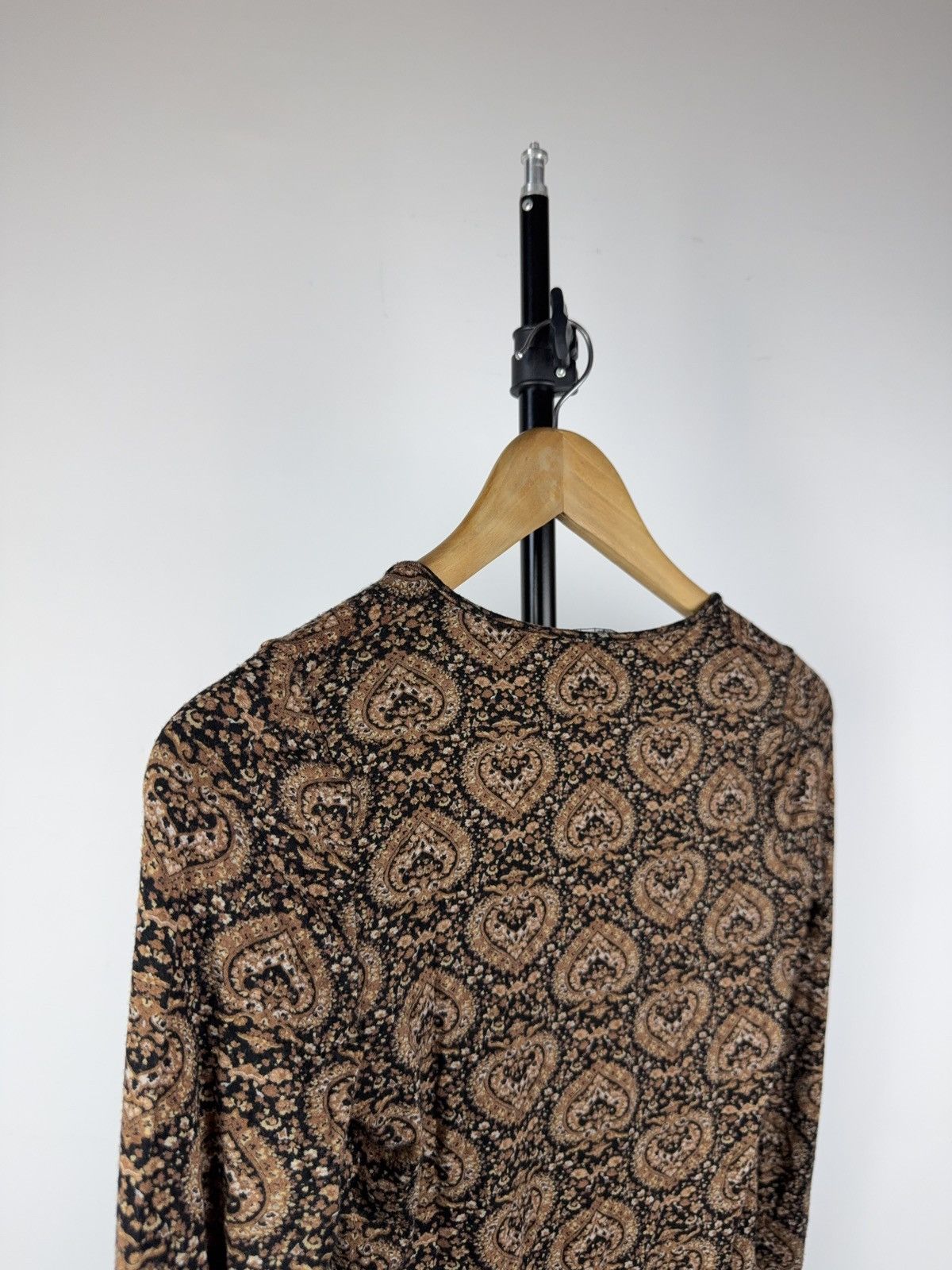 Japanese Brand Retro y2k Avant Garde Paris Paisley Mesh Top Made in France Size S / US 4 / IT 40 - 9 Thumbnail