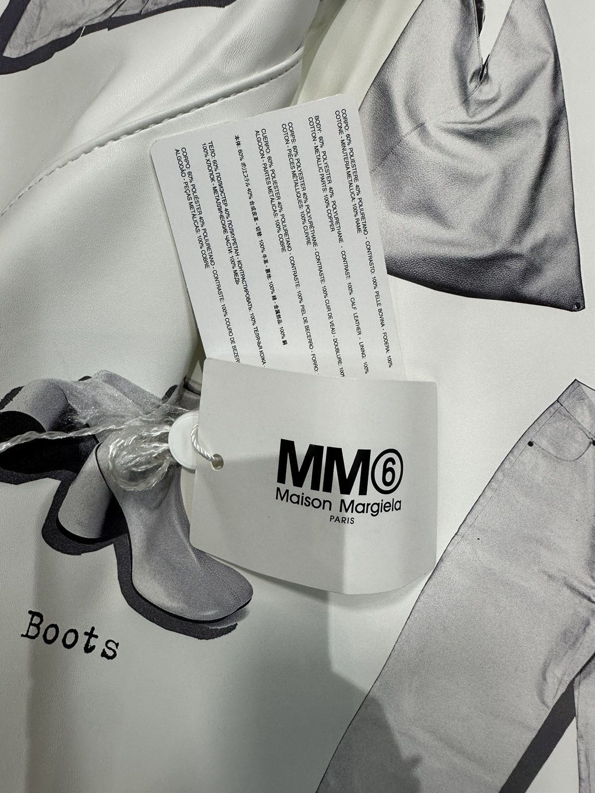 MM6 MM6 Maison Margiela Japanese Leather Graphic Print Tote Bag Size ONE SIZE - 4 Thumbnail