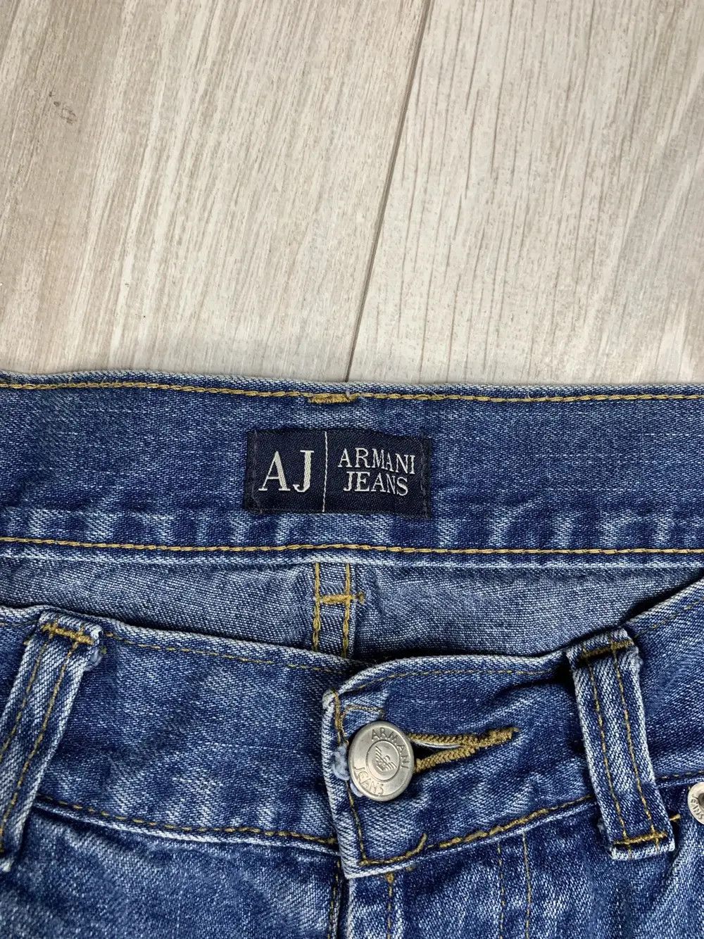 Armani × Vintage Armani Jeans Straight Denim Pants Baggy Vintage Style Skate Size US 32 / EU 48 - 6 Thumbnail