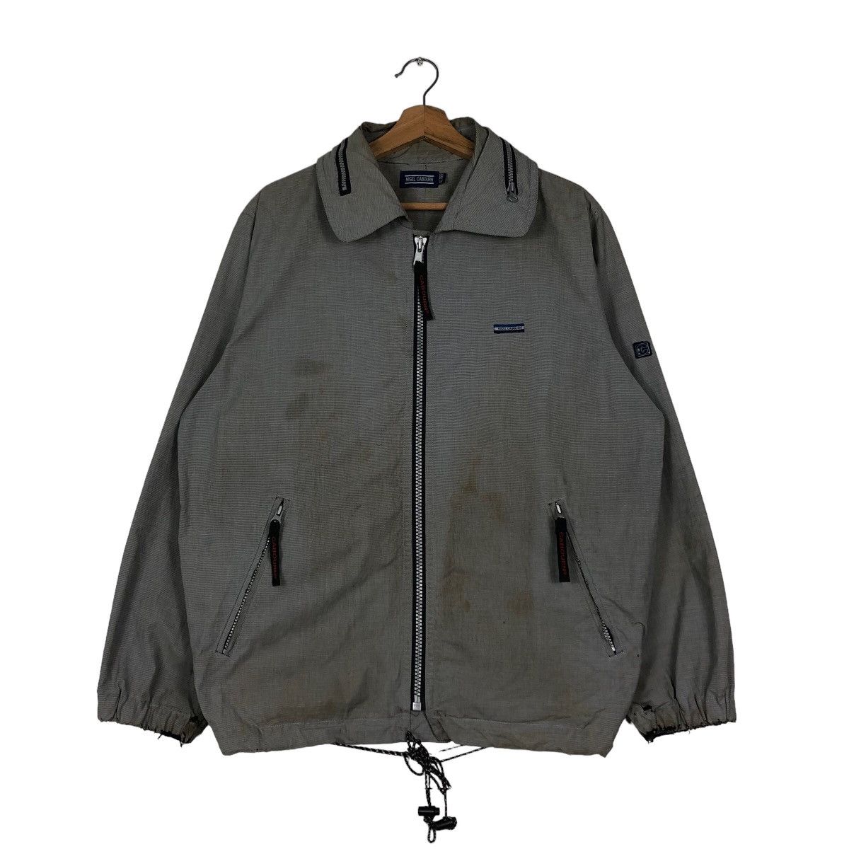 Japanese Brand 🔥Zipper Biker Jacket Distressed Rusty Design Nigel Cabourn Size US M / EU 48-50 / 2 - 1 Thumbnail