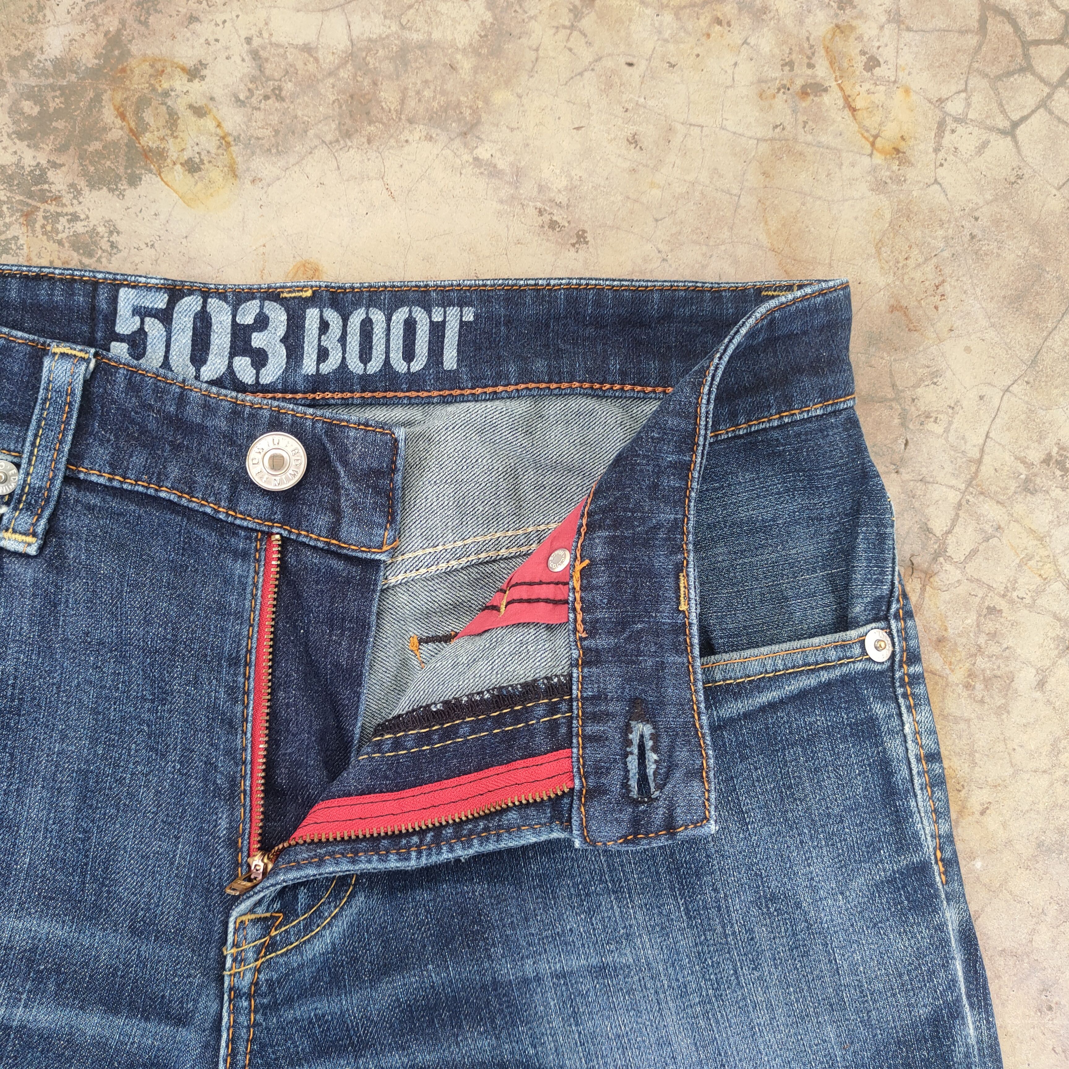 Edwin W32 VINTAGE EDWIN BOOT CUT FADED DISTRESSED JEAN PANTS Size US 32 / EU 48 - 6 Thumbnail