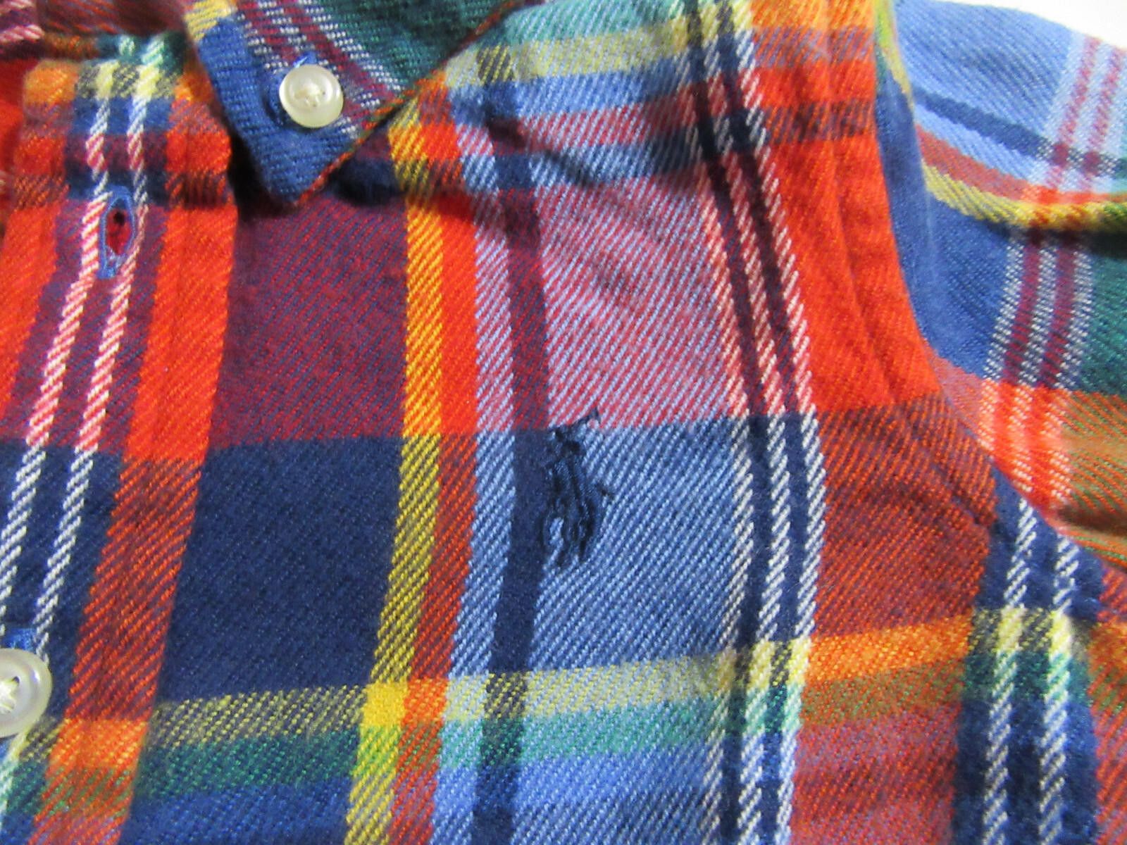 Polo Ralph Lauren Ralph Lauren Polo Baby Boys Long Sleeve Flannel Shirt 9M Size US XXS / EU 40 - 4 Thumbnail