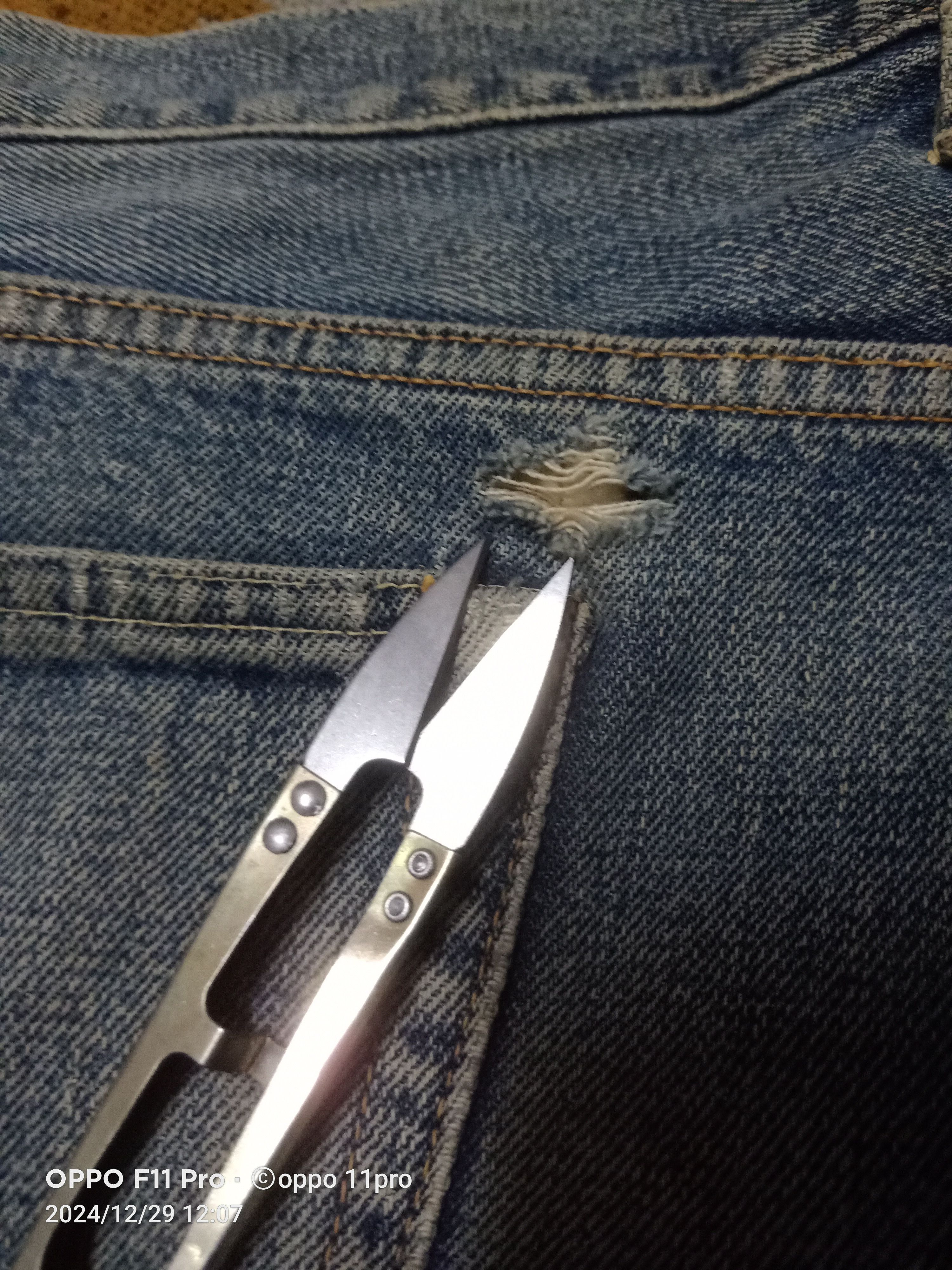 45rpm × Japanese Brand 45 Rpm Denim SunFaded Vintage Distressdenim Size US 34 / EU 50 - 9 Thumbnail
