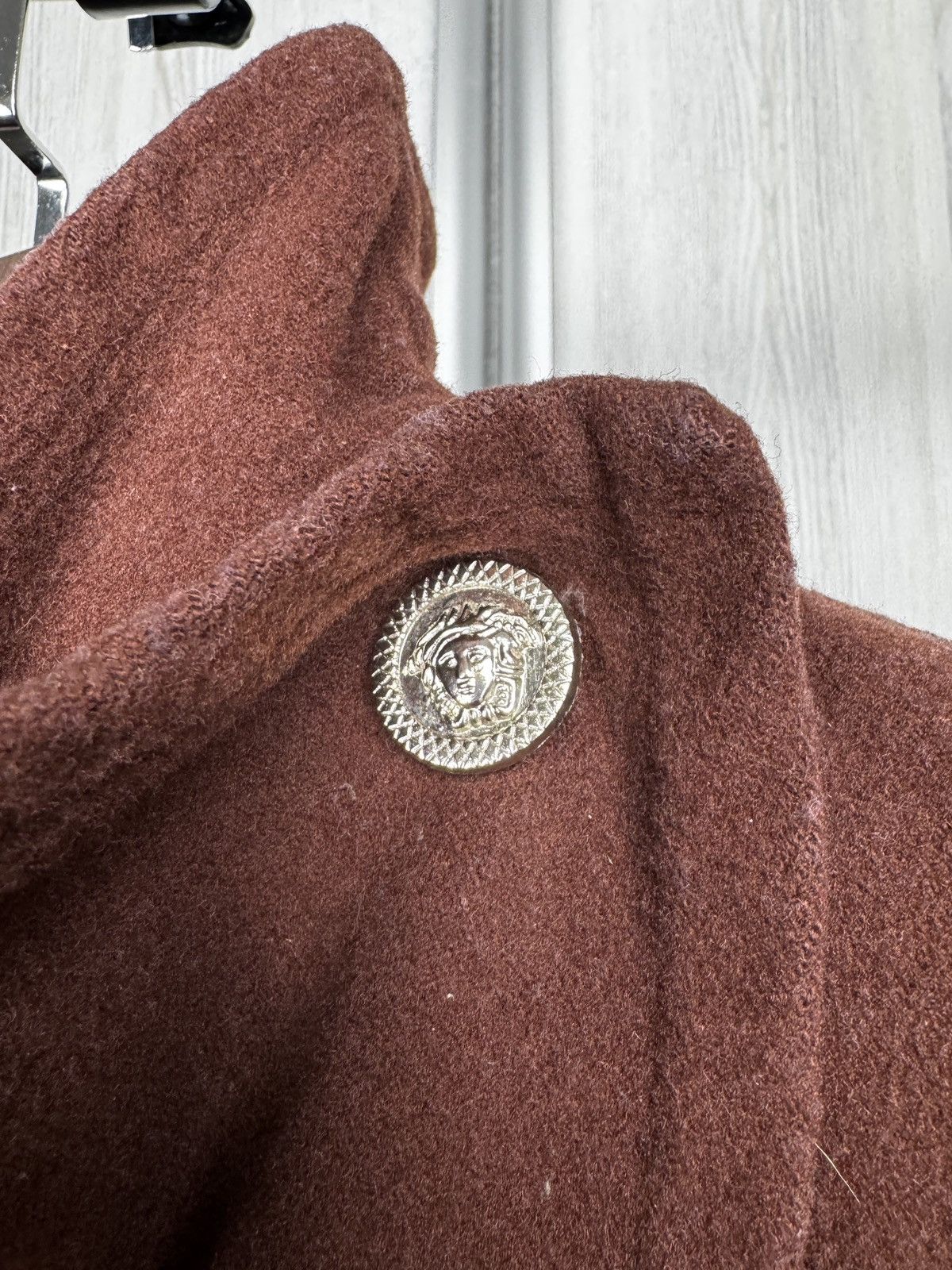 Versace Gianni Versace vintage 90s asymmetrical oversized coat Size L / US 10 / IT 46 - 7 Thumbnail