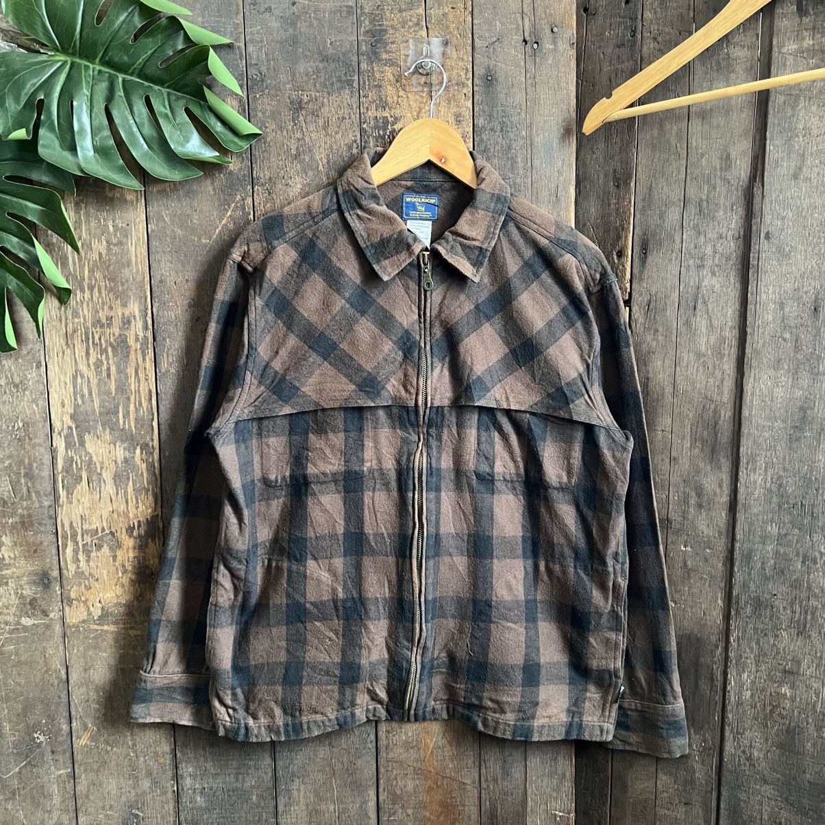 Vintage × Woolrich Woolen Mills Vintage Woolrich Checkered Zipper Jacket Size US M / EU 48-50 / 2 - 1 Thumbnail
