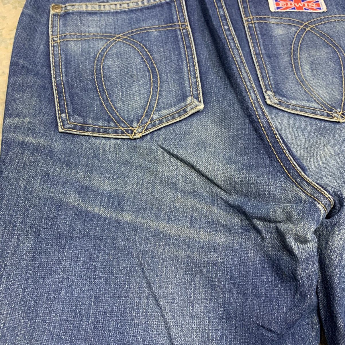 Edwin Vintage Edwin Union Jack Patch Clawmark Fade Jeans Size US 28 / EU 44 - 14 Thumbnail