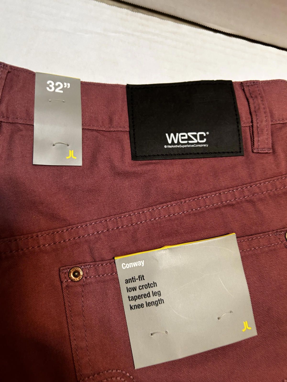 WeSC WeSC Men’s Chino Shorts Deadstock NEW WITH TAGS — Mauve/Rose Size US 32 / EU 48 - 5 Thumbnail